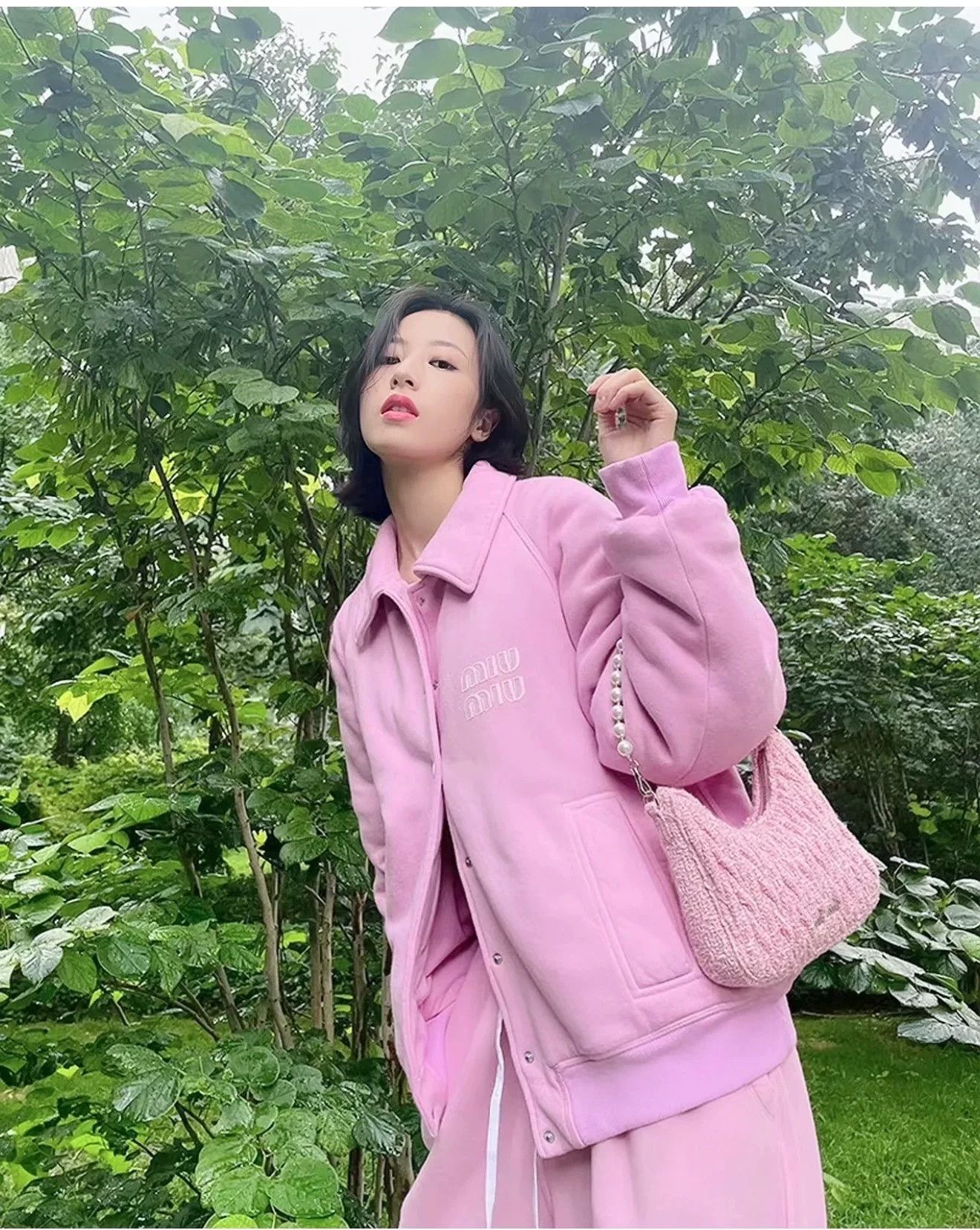 Miu Miu miumiu pink collar cotton jacket size S Size US S / EU 44-46 / 1 - 3 Thumbnail