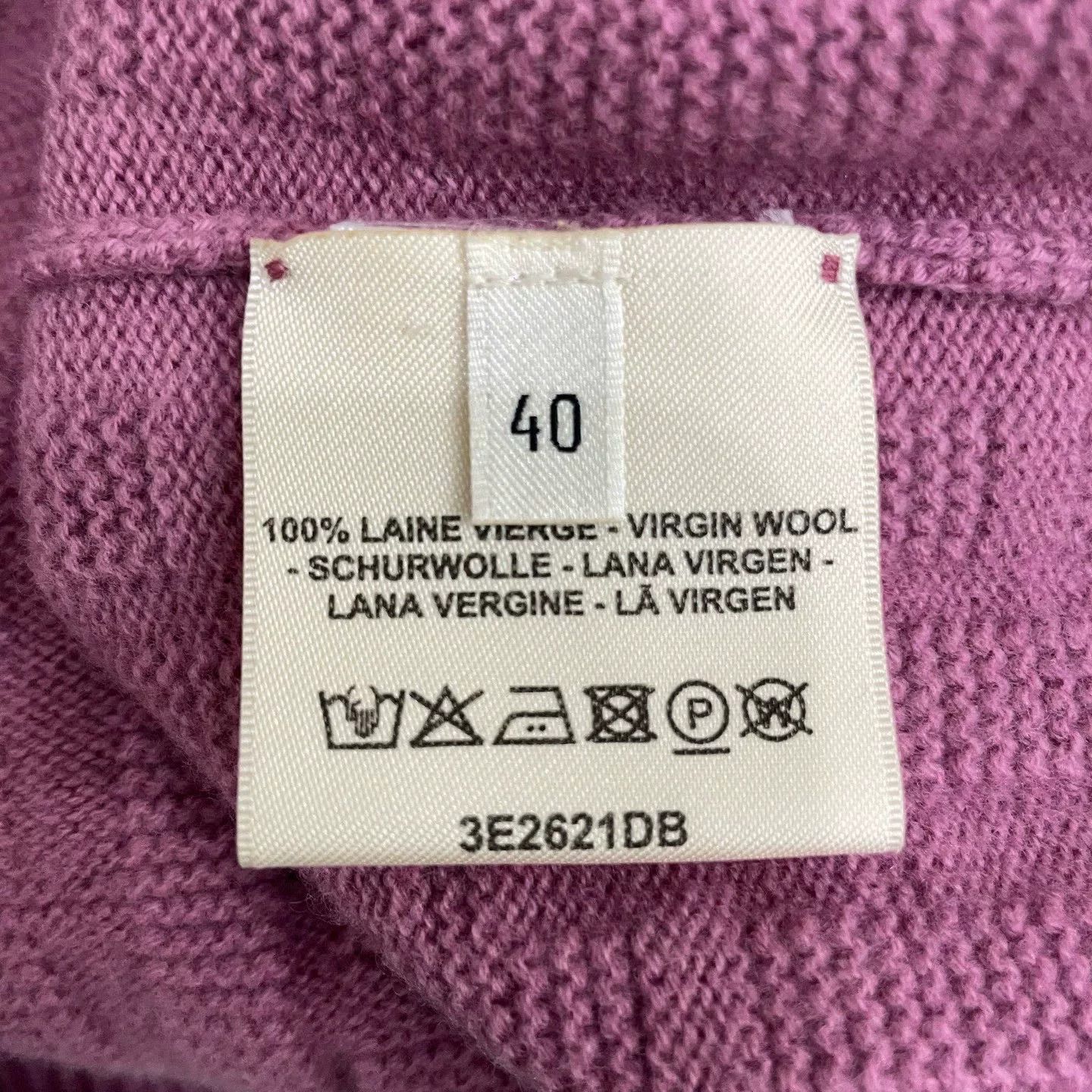 Hermes purple textured pullover sweater Size US M / EU 48-50 / 2 - 4 Thumbnail