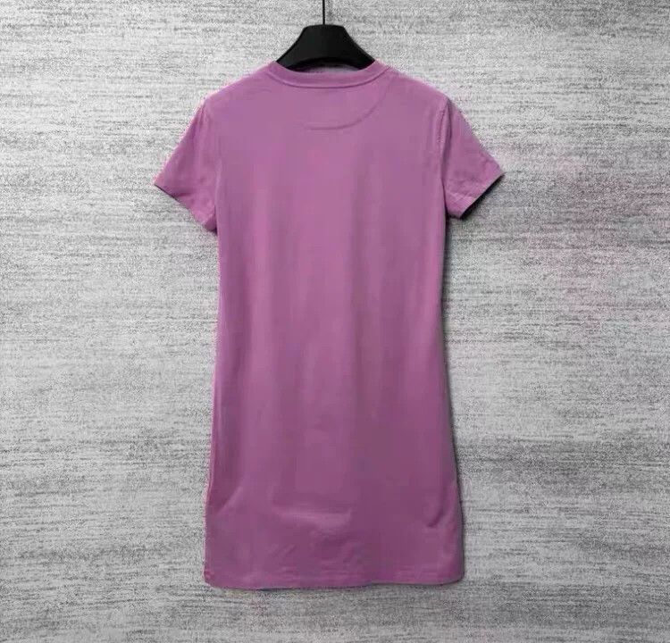 Hermes lavender embroidered t-shirt dress by hermes Size US S / EU 44-46 / 1 - 2 Thumbnail