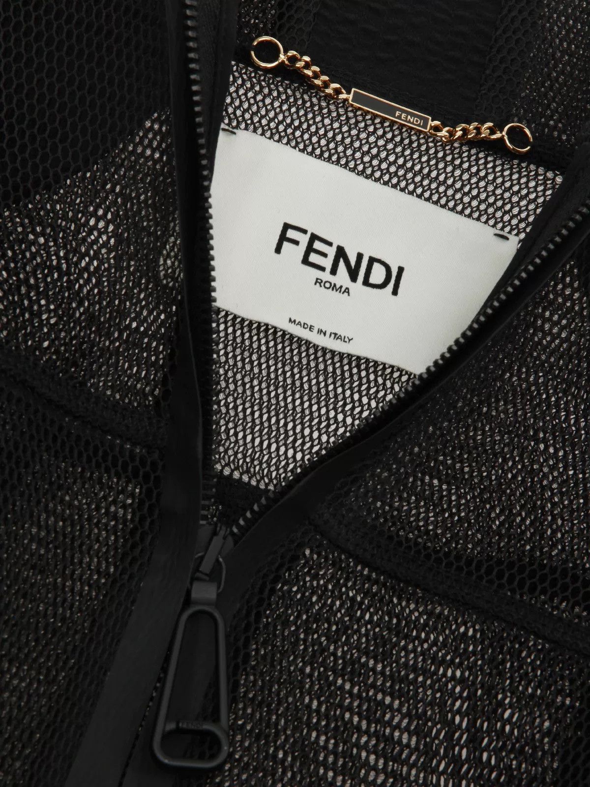 Fendi fendi perforated black outerwear jacket Size US M / EU 48-50 / 2 - 8 Thumbnail