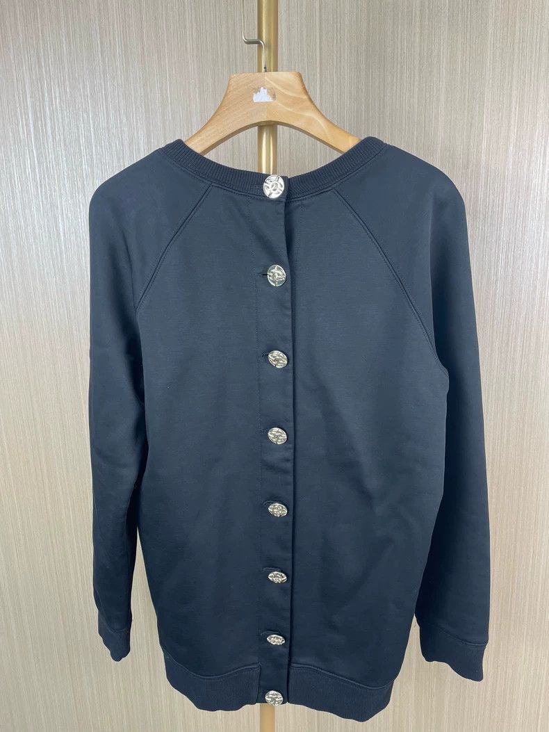 Chanel Chanel Black Metal Button Sweatshirt Size US XS / EU 42 / 0 - 2 Thumbnail