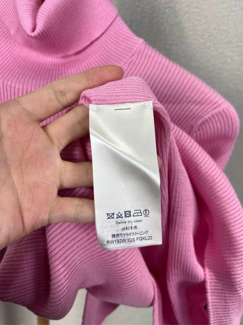 Louis Vuitton LV Pink Logo Turtleneck Knit Sweater Size US L / EU 52-54 / 3 - 5 Thumbnail