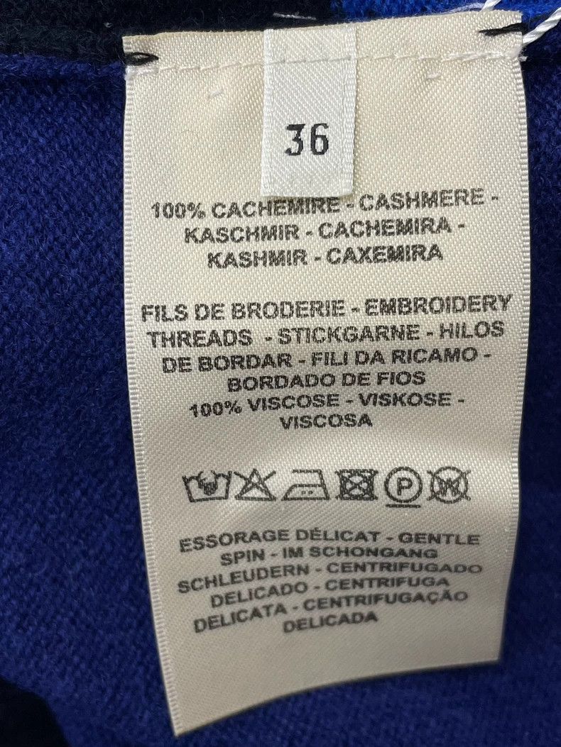 Hermes Hermes Blue Black Cashmere Sweater Size US S / EU 44-46 / 1 - 6 Thumbnail