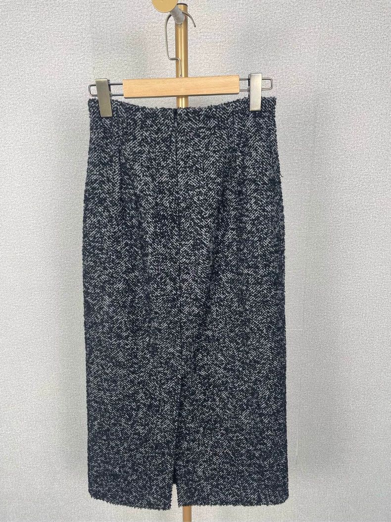 Dior Dior Tweed A-Line Midi Skirt Size US 36 / EU 52 - 2 Thumbnail