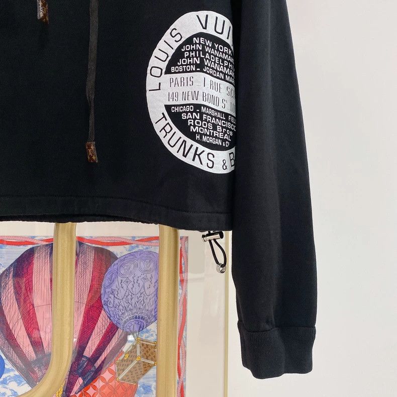 Louis Vuitton Louis Vuitton Black Printed Hoodie XS Size US XS / EU 42 / 0 - 4 Thumbnail