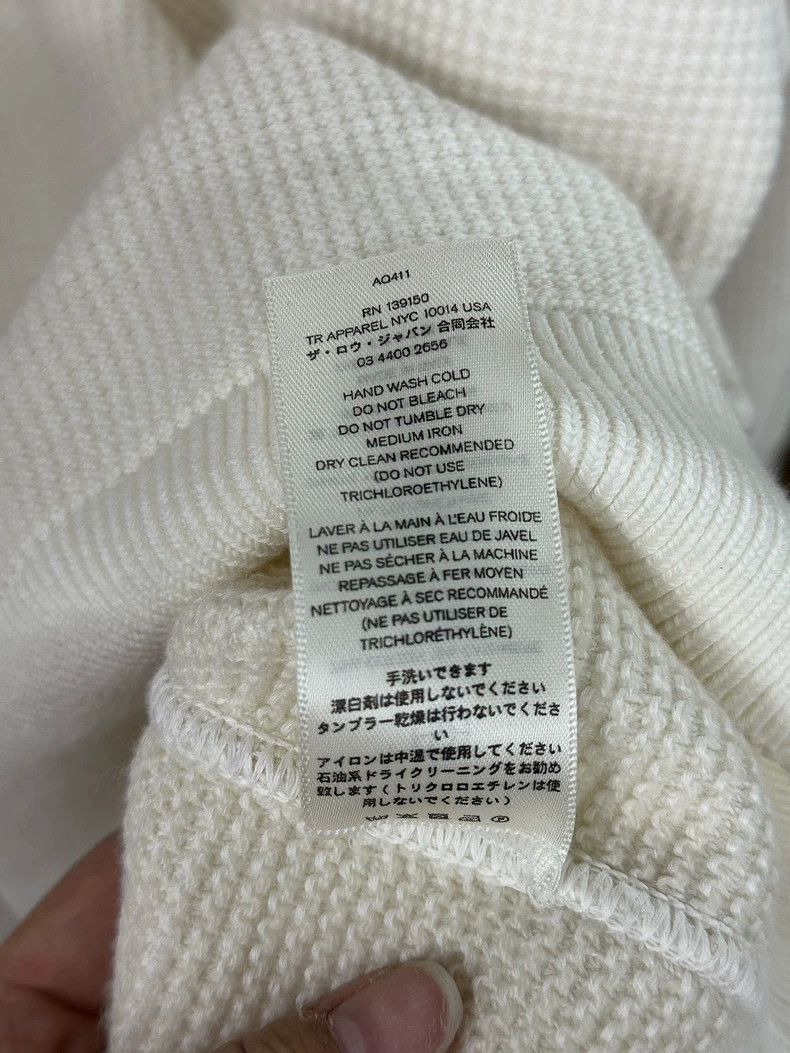 The Row The Row Waffle Henley Neck Sweater Size US XS / EU 42 / 0 - 6 Thumbnail