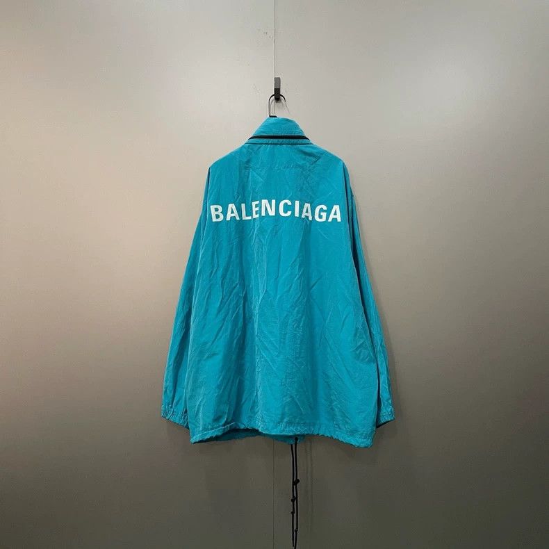 Balenciaga Balenciaga Blue Back Logo Jacket Size US XS / EU 42 / 0 - 2 Thumbnail
