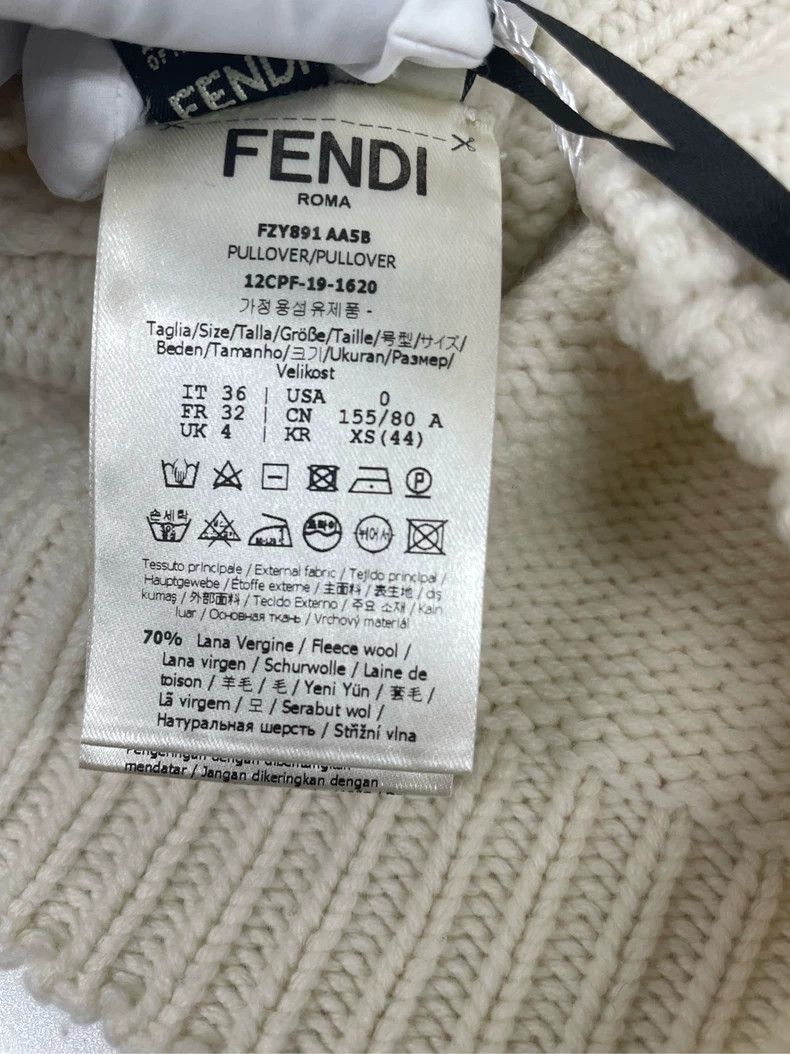 Fendi Fendi Vintage Crop Sweater Size US S / EU 44-46 / 1 - 5 Thumbnail