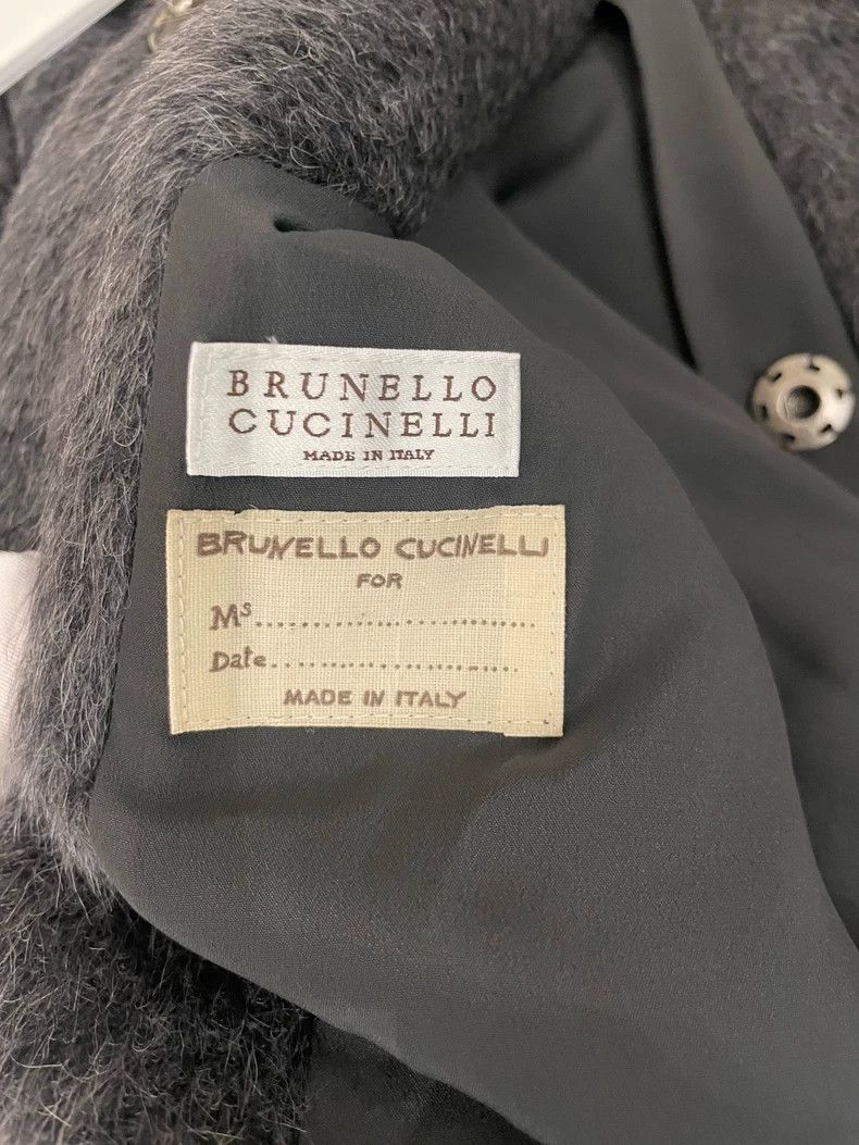 Brunello Cucinelli Brunello Cucinelli Alpaca Wool Coat Size US XL / EU 56 / 4 - 5 Thumbnail