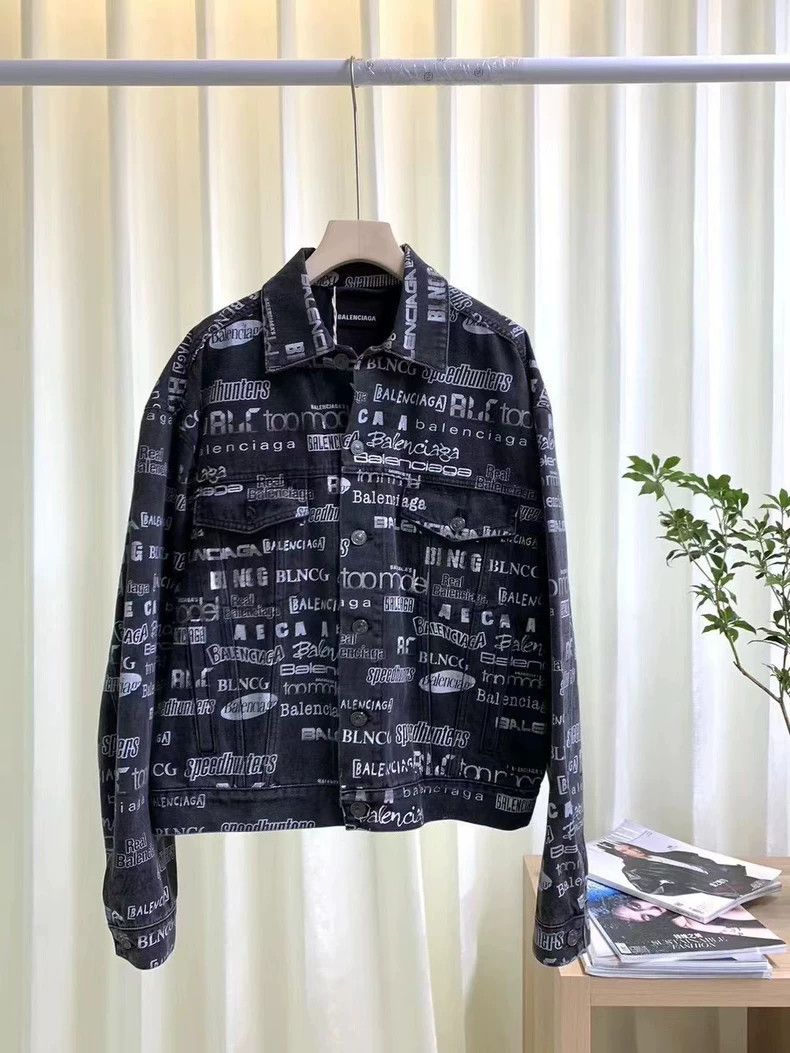 Balenciaga Balenciaga Logo Denim Jacket Size US S / EU 44-46 / 1 - 6 Thumbnail