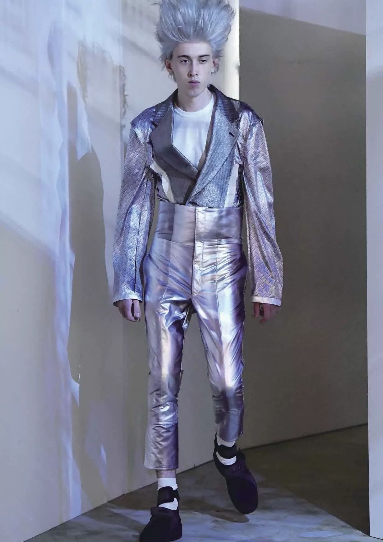 Comme des Garcons CDG HOMME PLUS 21SS Silver Jacket Size US S / EU 44-46 / 1 - 8 Thumbnail