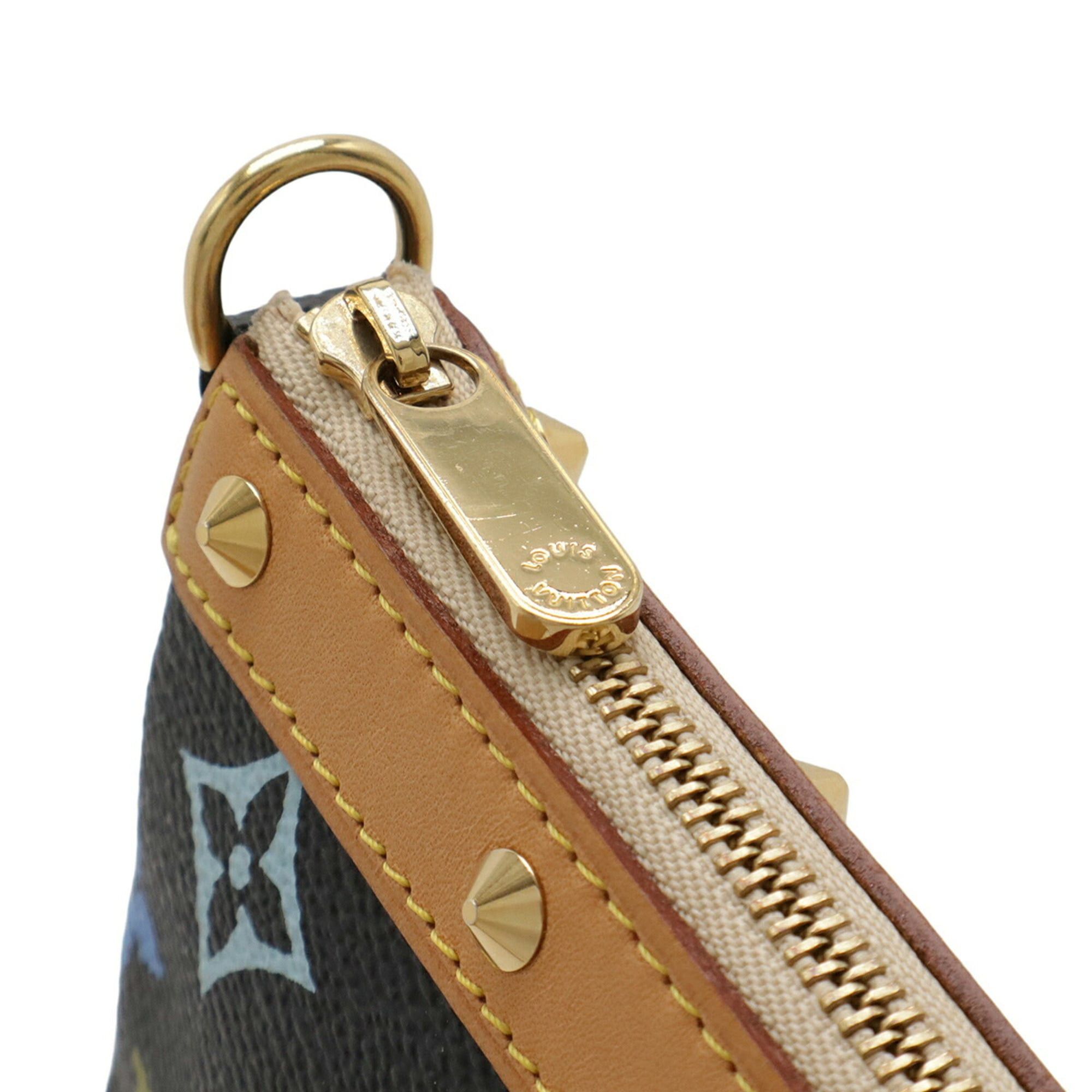 Louis Vuitton LOUIS VUITTON Monogram Multicolore Pochette Accessoires Pouch Noir Black M92648 Size ONE SIZE - 5 Thumbnail