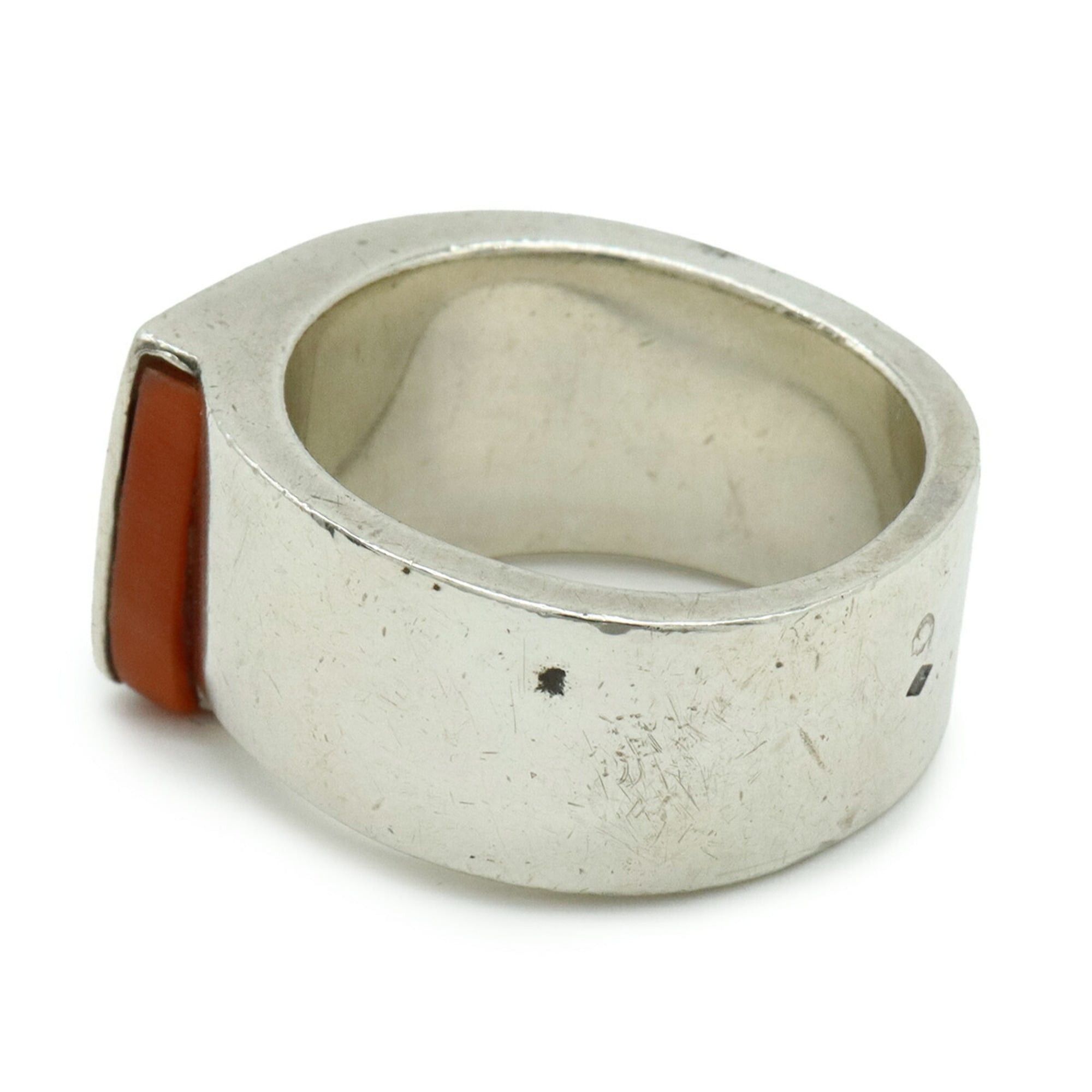 Hermes HERMES Candy Ring H SV925 Ag925 Silver Orange #53 (Japan Size 13) Size ONE SIZE - 4 Thumbnail