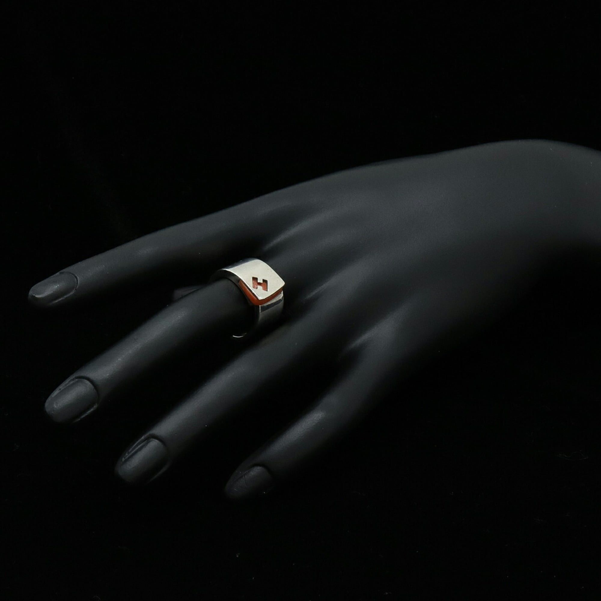 Hermes HERMES Candy Ring H SV925 Ag925 Silver Orange #53 (Japan Size 13) Size ONE SIZE - 8 Thumbnail
