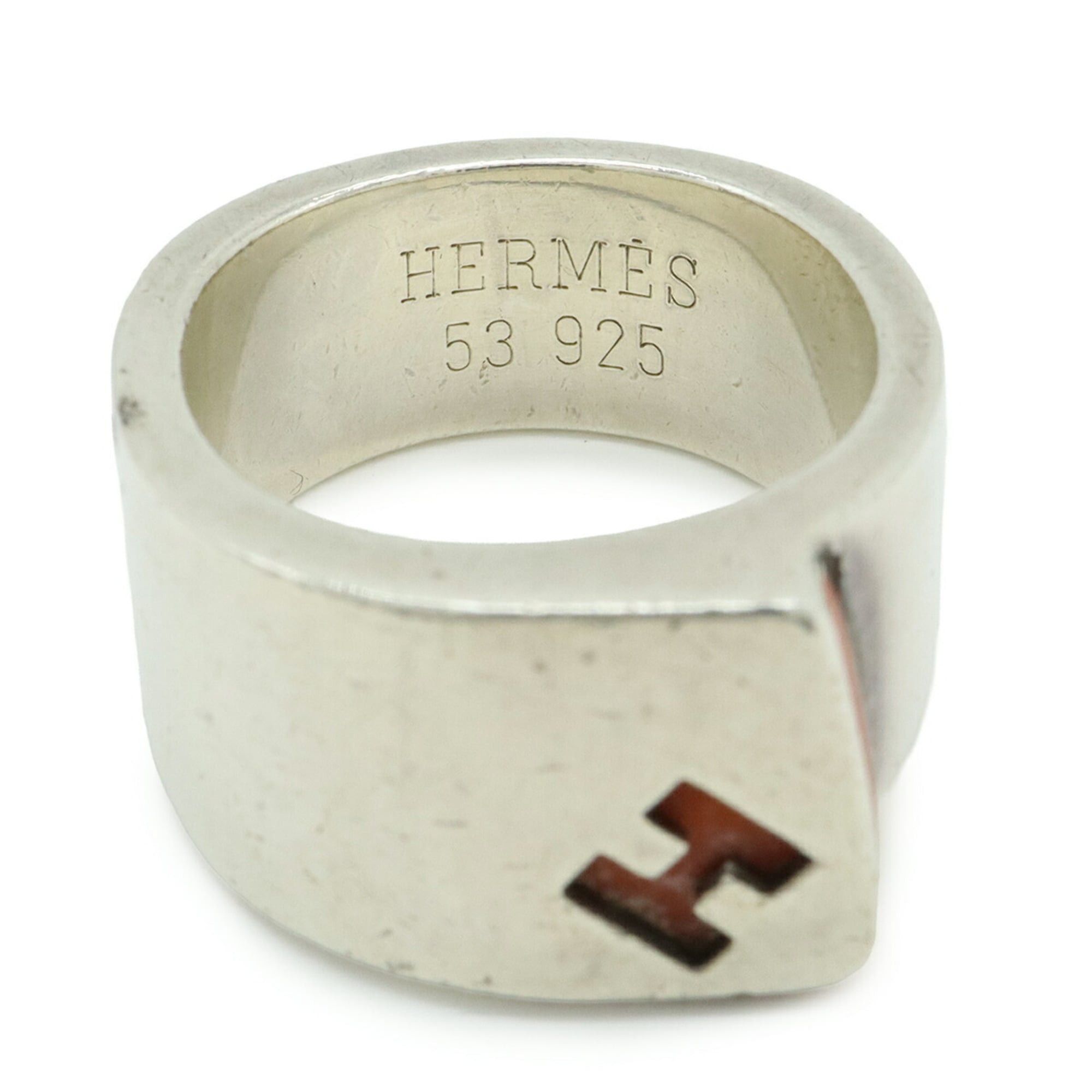 Hermes HERMES Candy Ring H SV925 Ag925 Silver Orange #53 (Japan Size 13) Size ONE SIZE - 6 Thumbnail