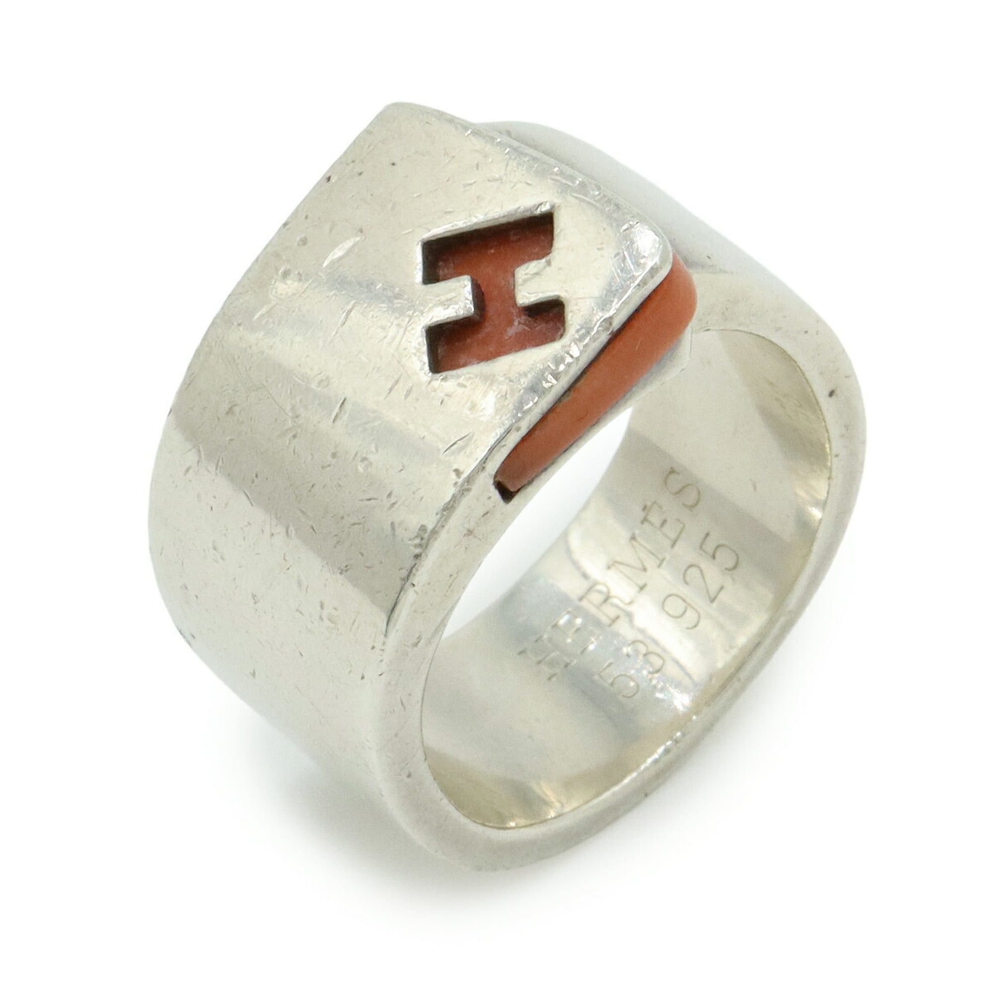 Hermes HERMES Candy Ring H SV925 Ag925 Silver Orange #53 (Japan Size 13) Size ONE SIZE - 2 Thumbnail