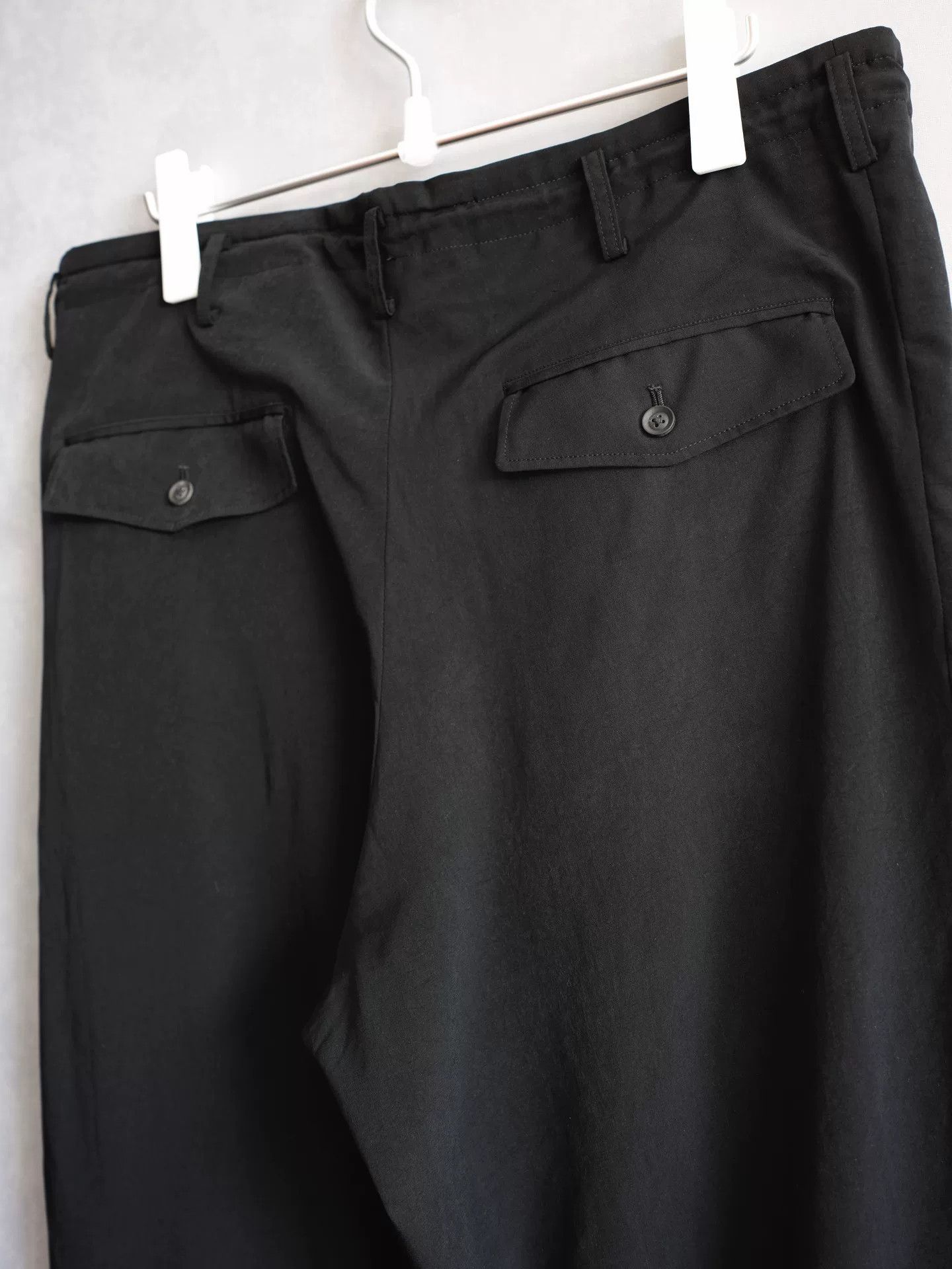 Yohji Yamamoto Yohji Yamamoto 24SS Black Straight Pants Size 28" / US 6 / IT 42 - 4 Thumbnail