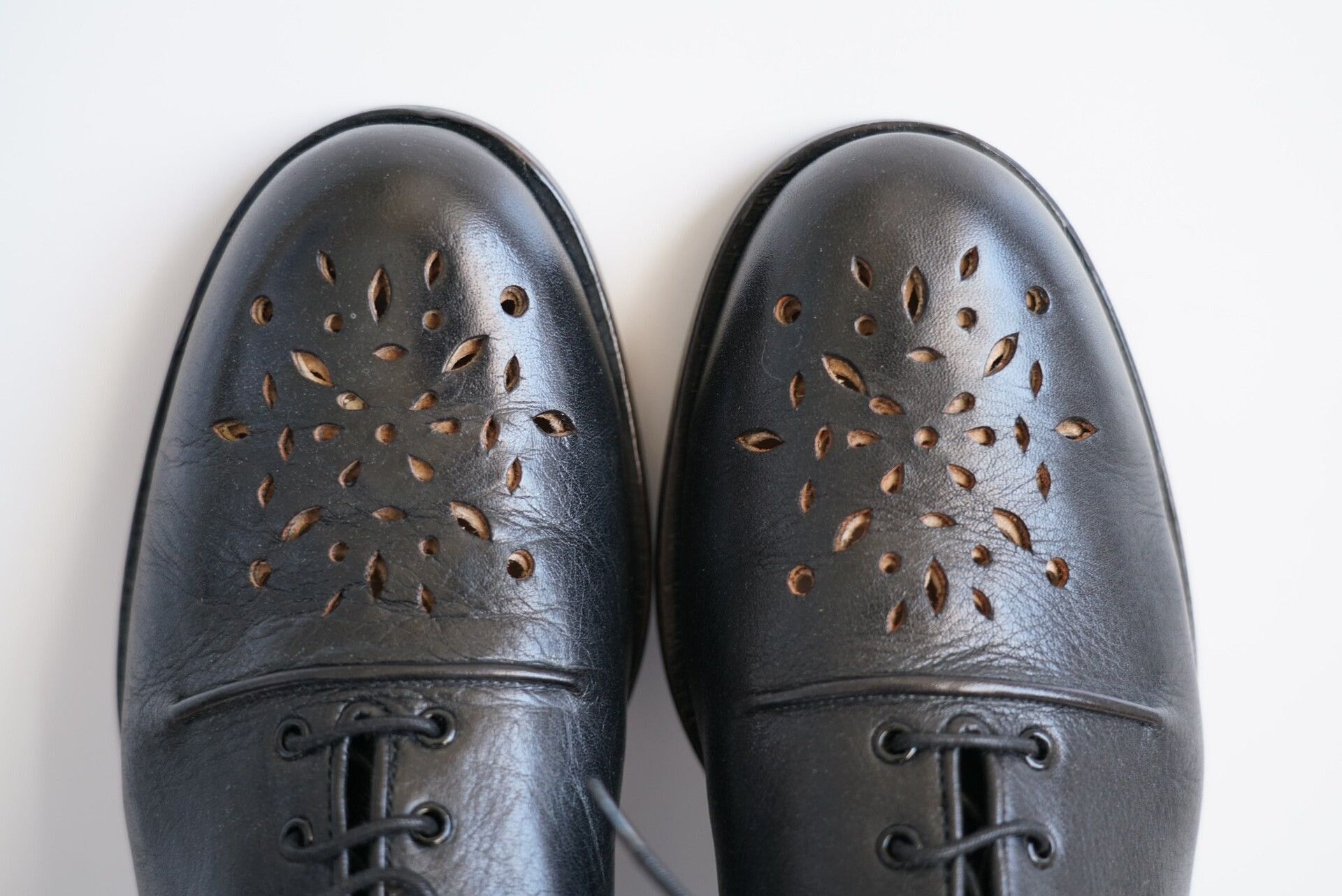Yohji Yamamoto Yohji Yamamoto Floral Leather Dress Shoes Size US 8 / IT 38 - 6 Thumbnail