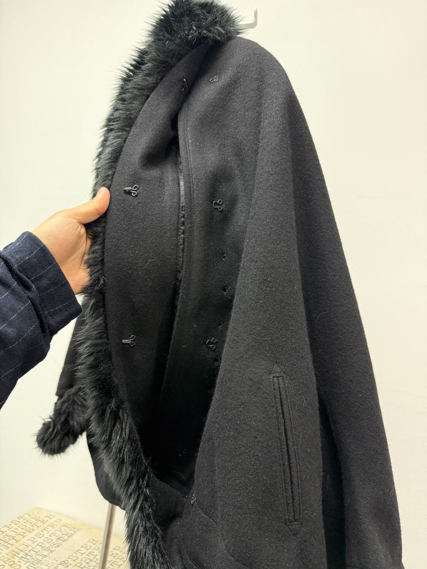 Yohji Yamamoto yohji yamamoto y's fur collar cape coat Size US M / EU 48-50 / 2 - 4 Thumbnail