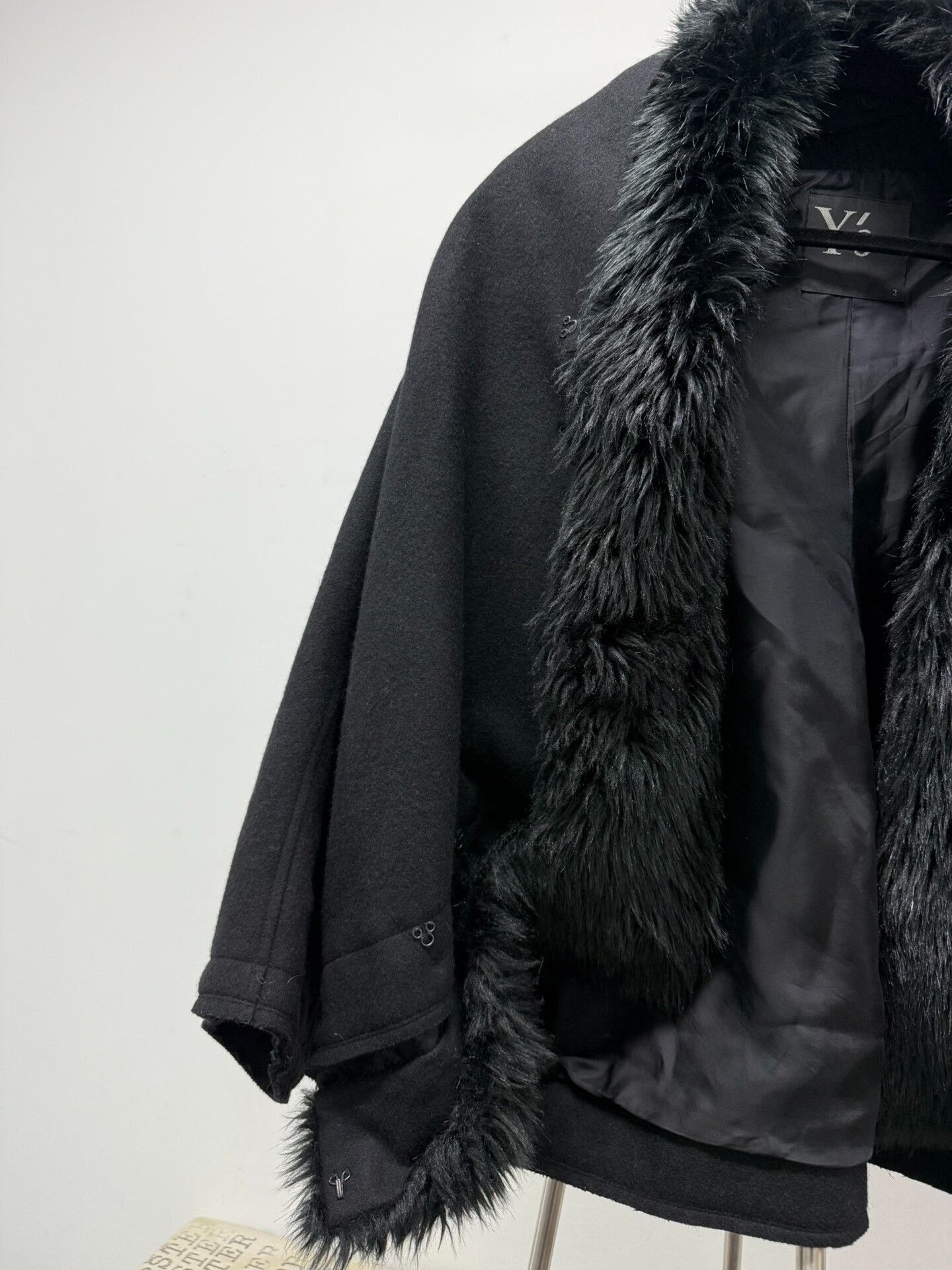 Yohji Yamamoto yohji yamamoto y's fur collar cape coat Size US M / EU 48-50 / 2 - 3 Thumbnail