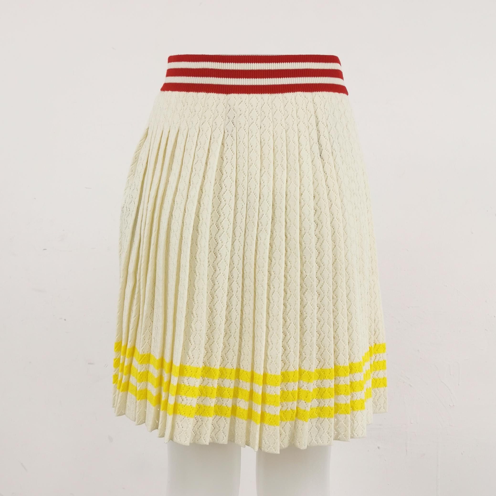 Gucci Gucci x adidas Pleated Striped Skirt S Size 24" / US 00 / IT 34 - 4 Thumbnail