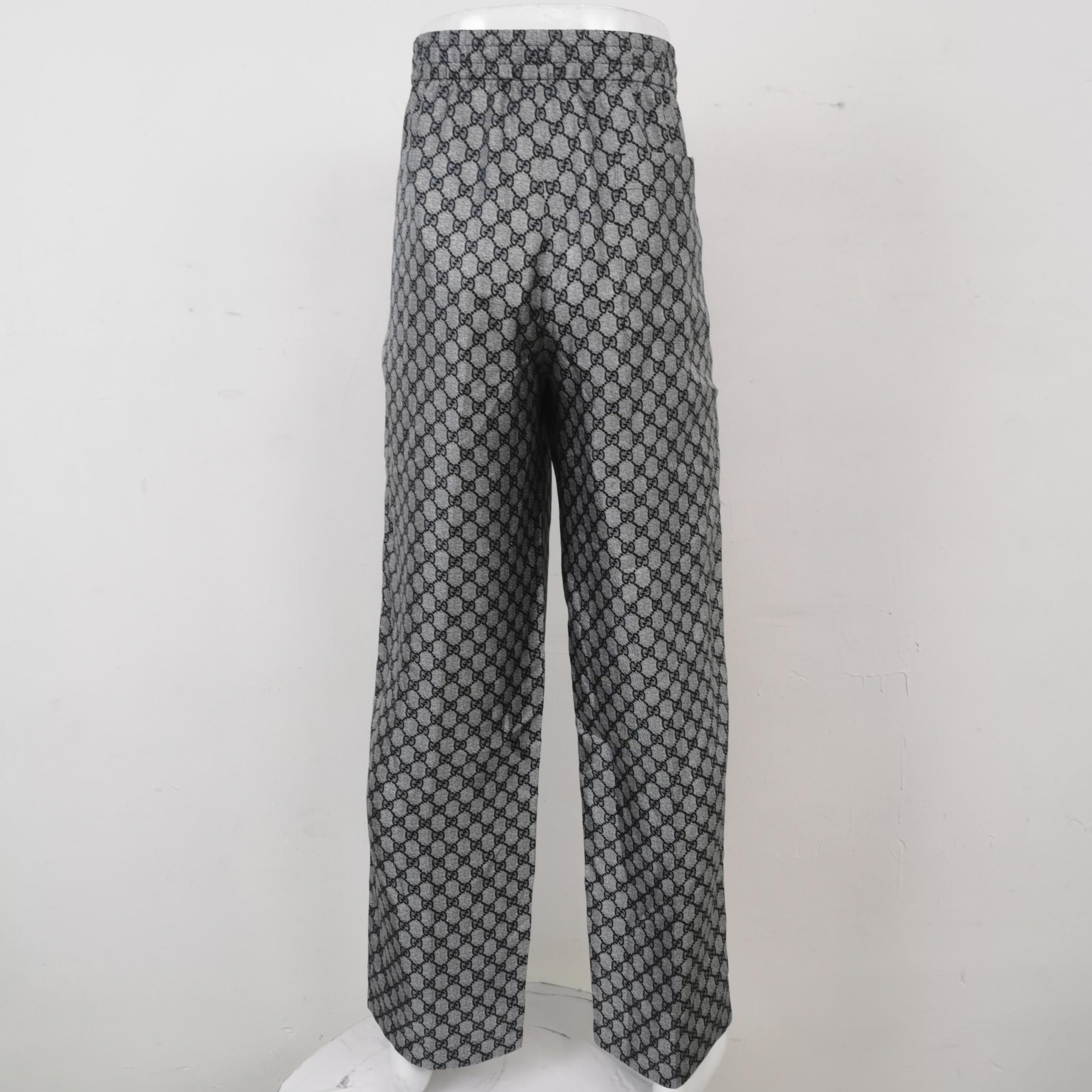 Gucci Gucci GG Monogram Silk Trousers M Size US 38 / EU 54 - 4 Thumbnail