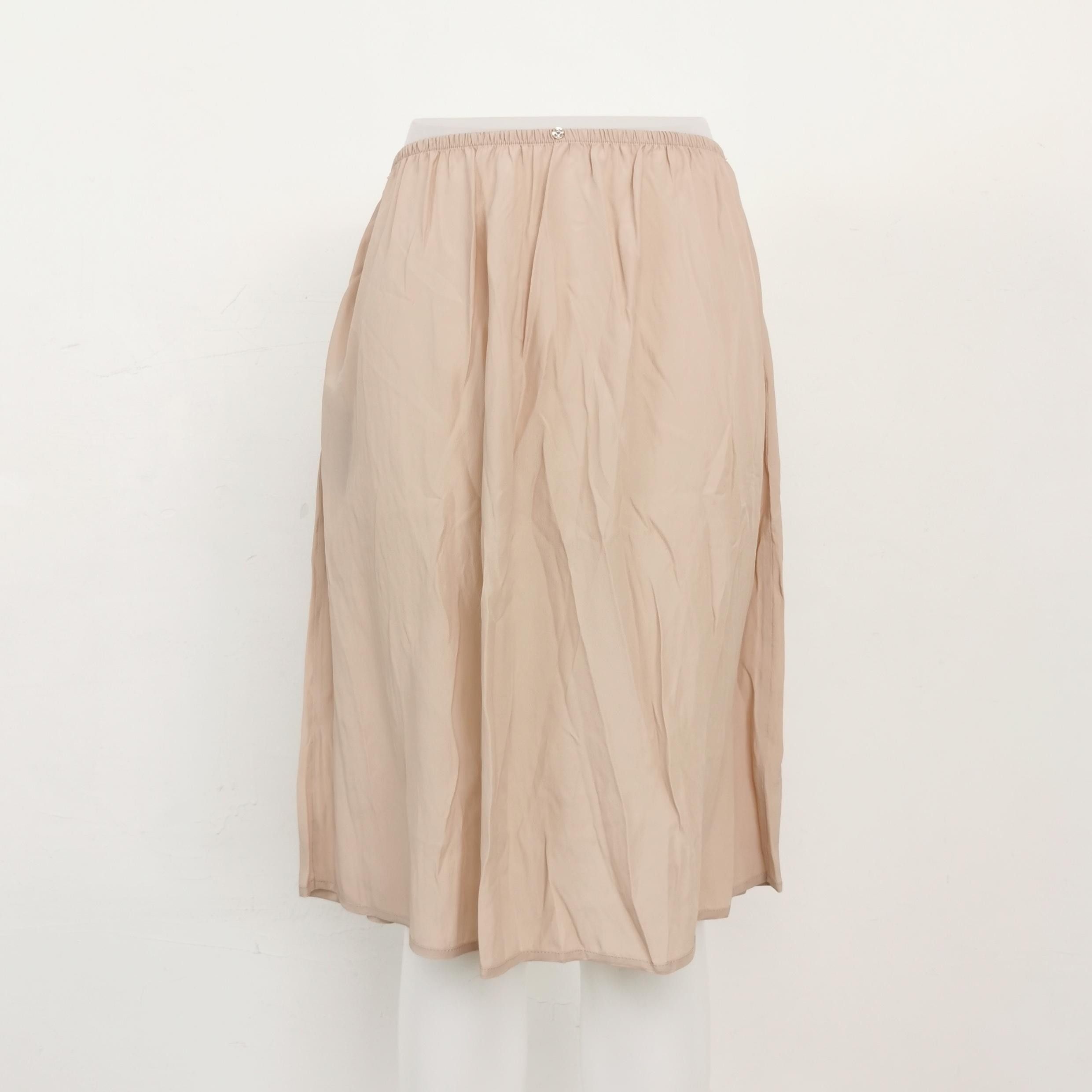 Gucci Gucci Silk Blend Solid Ribbed Midi Skirt M Size 24" / US 00 / IT 34 - 5 Thumbnail