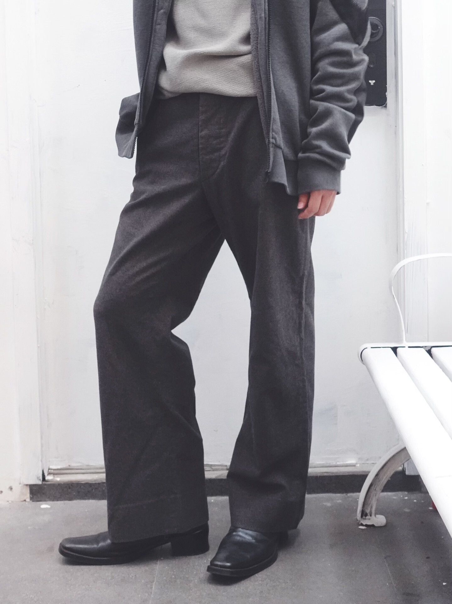 Maison Margiela Maison Martin Margiela Mouse Skin Flared Pants Size US 38 / EU 54 - 2 Thumbnail