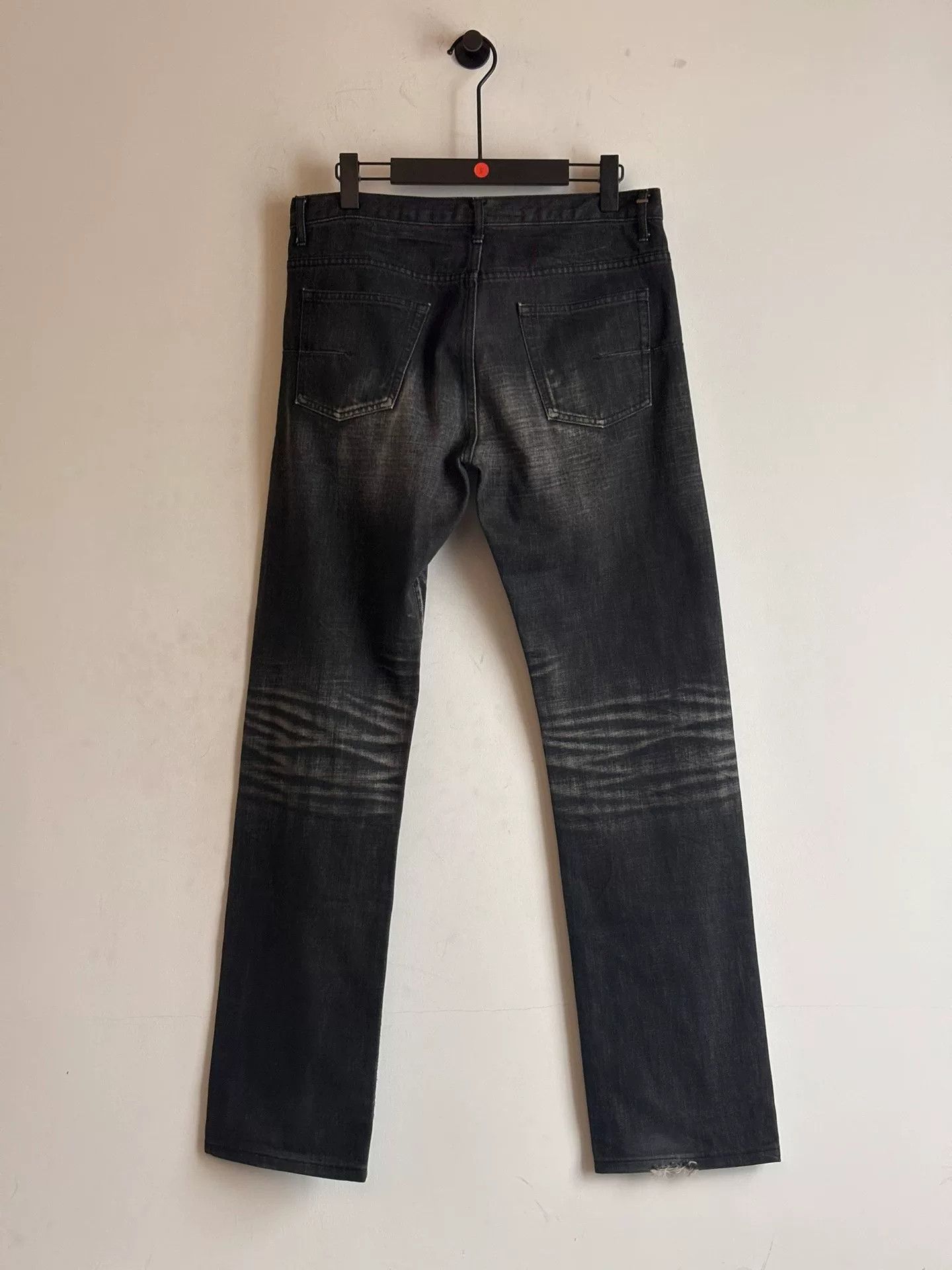 Dior Dior Homme SS 2003 Black Denim Pants Size US 32 / EU 48 - 4 Thumbnail