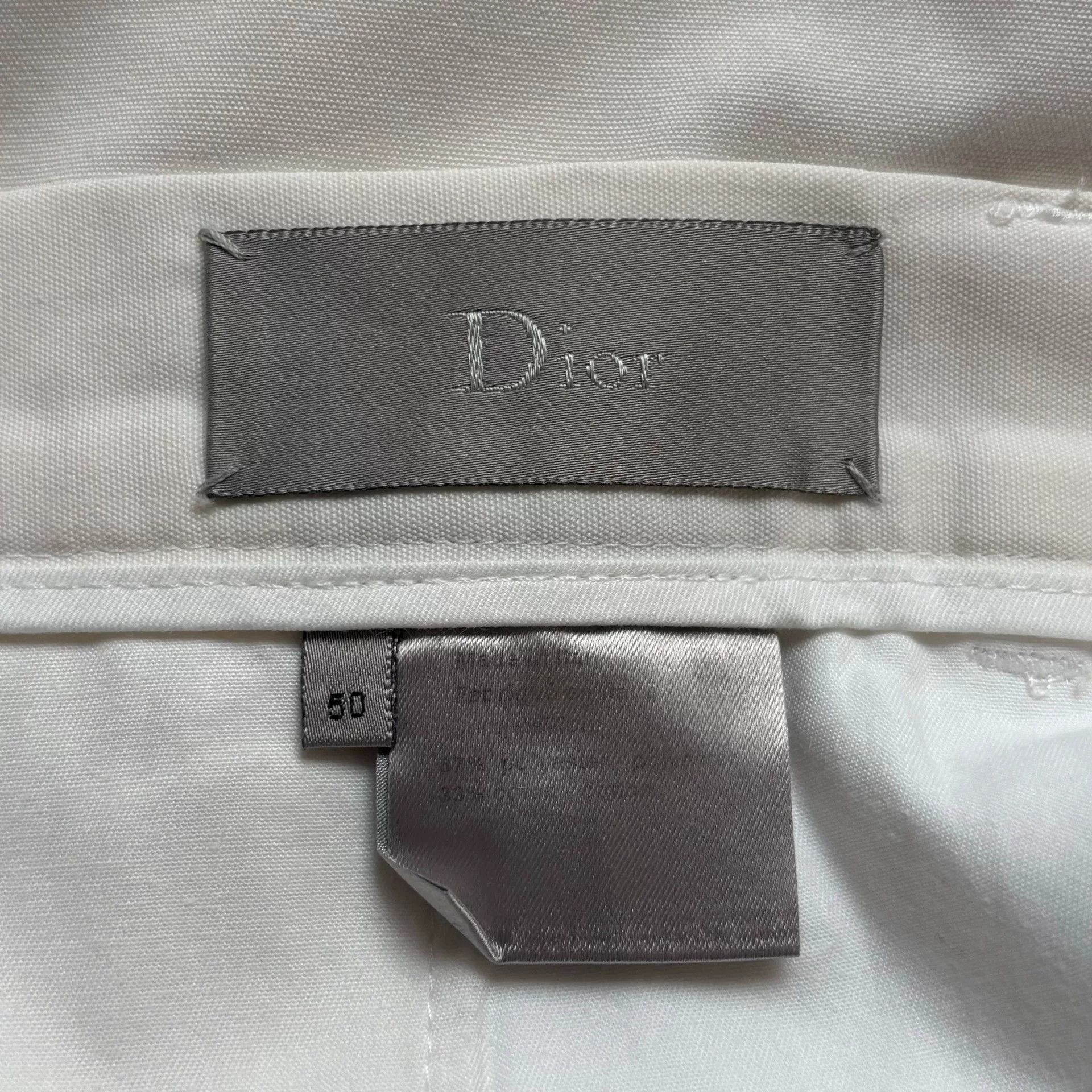 Dior Dior Homme Wide Leg Trousers in Beige Size US 34 / EU 50 - 4 Thumbnail