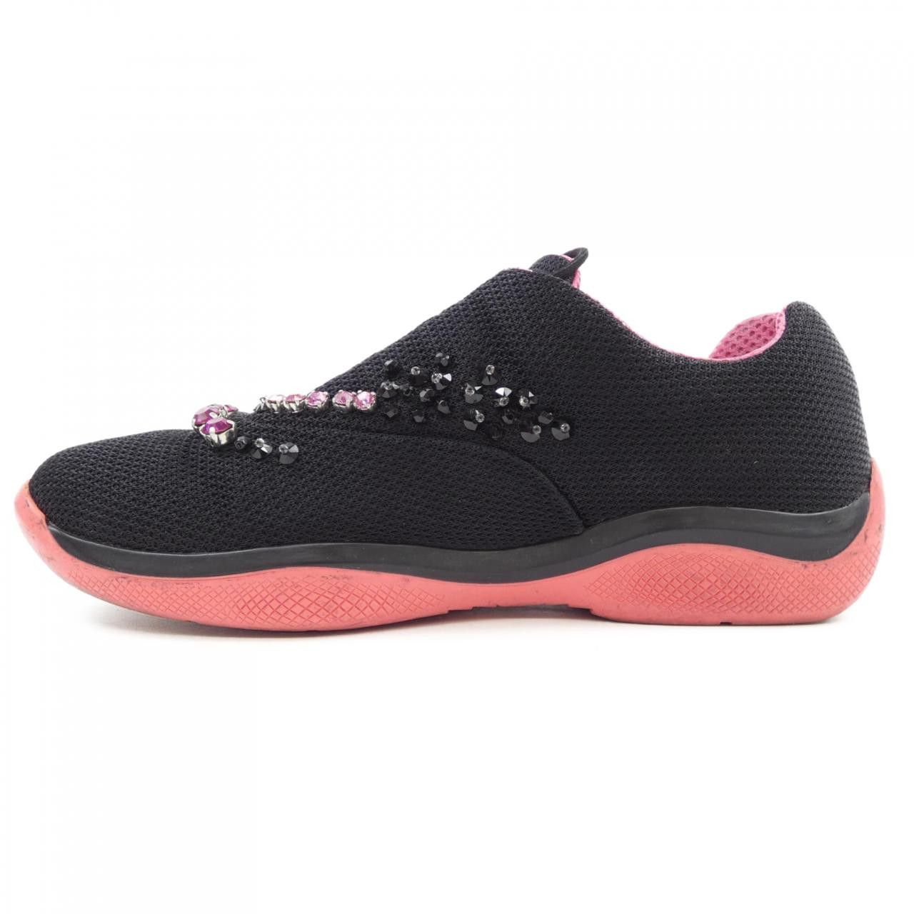 Prada Prada Prada Sneakers Leather Shoes DUTY FREE for USA Size ONE SIZE - 2 Thumbnail