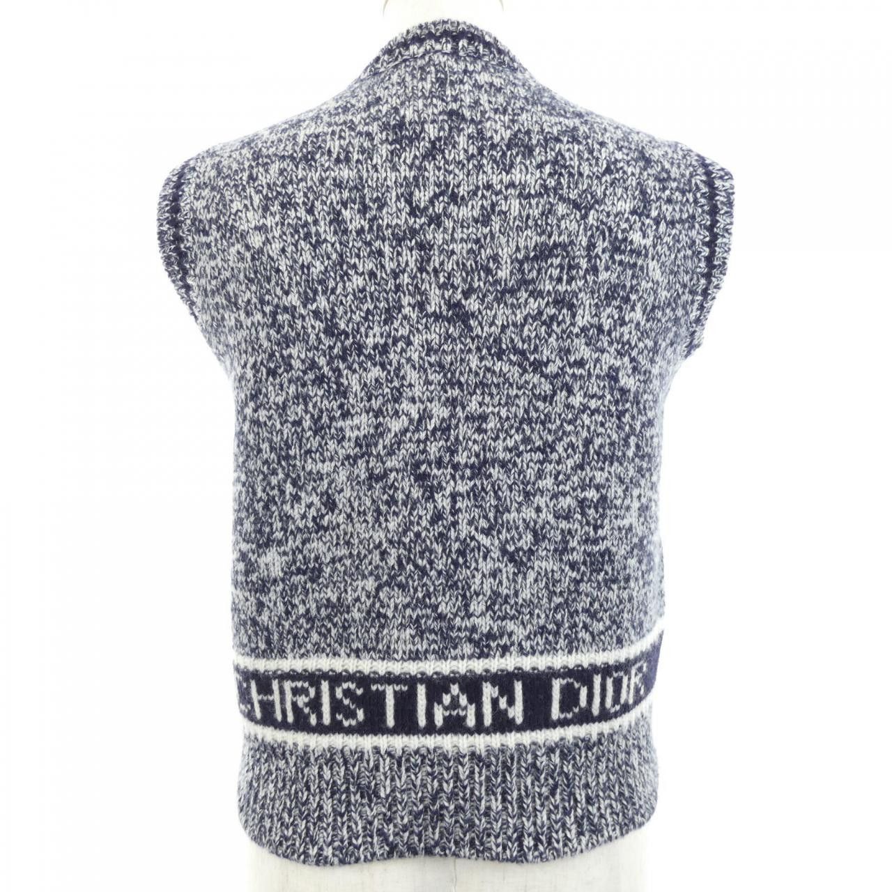 Dior Christian Dior CHRISTIAN DIOR Signature Cashmere Blend Vest Others Tops 054T01AM303 DUTY FREE for USA