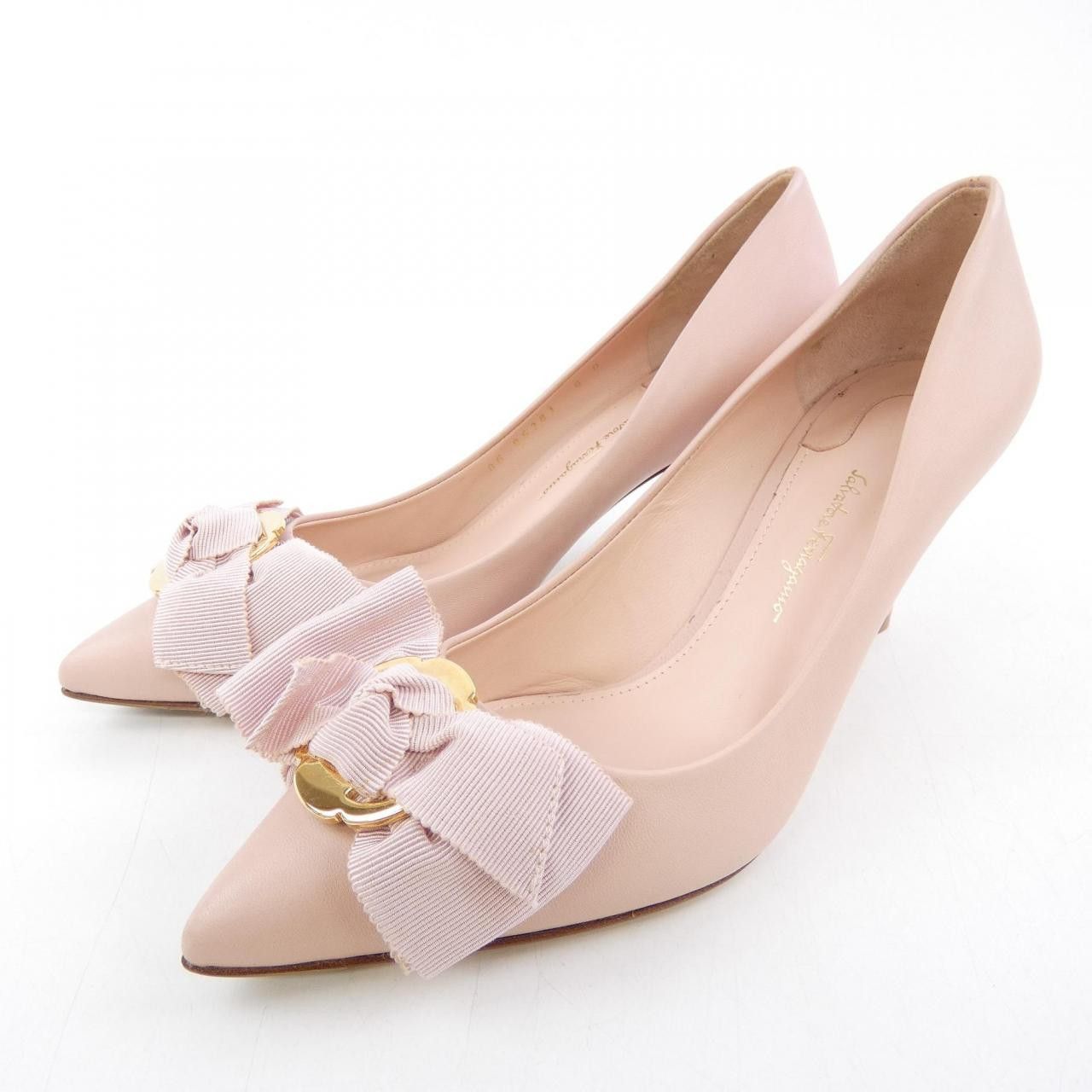 Salvatore Ferragamo Salvatore Ferragamo Salvatore Ferragamo Leather Pumps Leather Shoes DUTY FREE for USA Size ONE SIZE - 3 Thumbnail