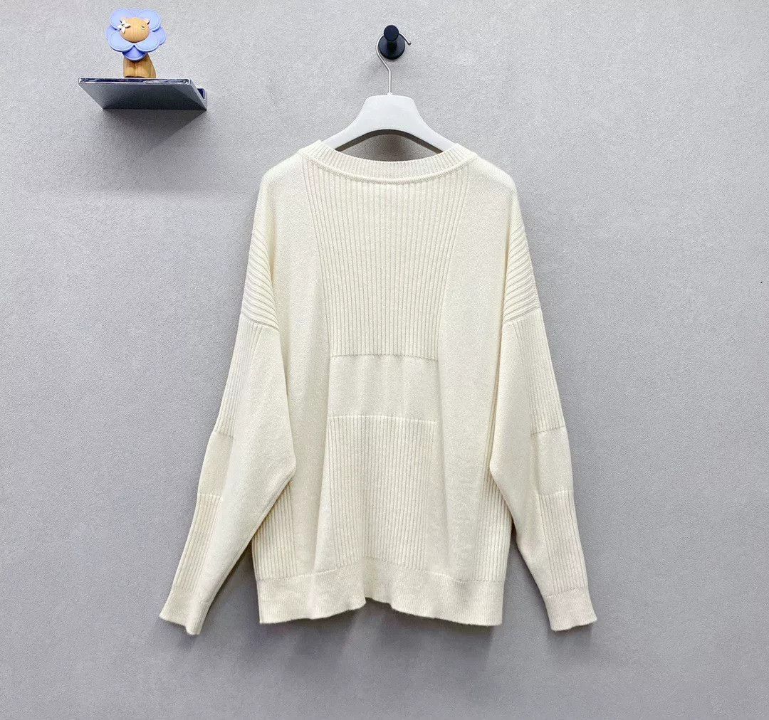 Hermes Hermès Cream Cashmere Knit Sweater Size US XS / EU 42 / 0 - 3 Thumbnail