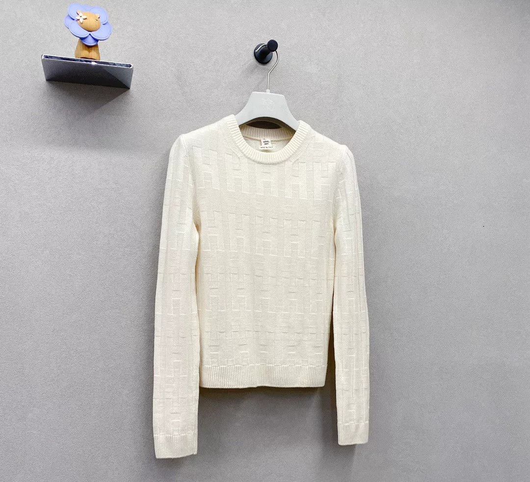 Hermes Hermes Beige Knit Sweater Size 36 Size US S / EU 44-46 / 1 - 4 Thumbnail