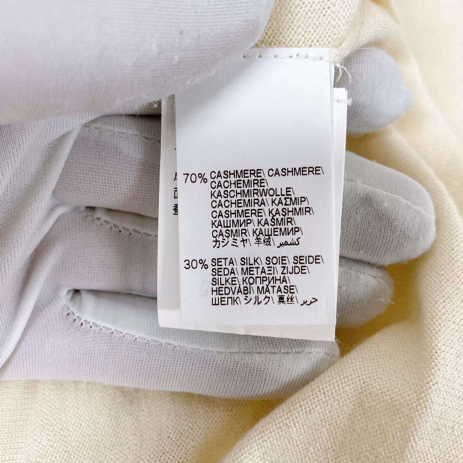 Brunello Cucinelli Brunello Cucinelli White Cashmere Sweater XS Size US XS / EU 42 / 0 - 6 Thumbnail