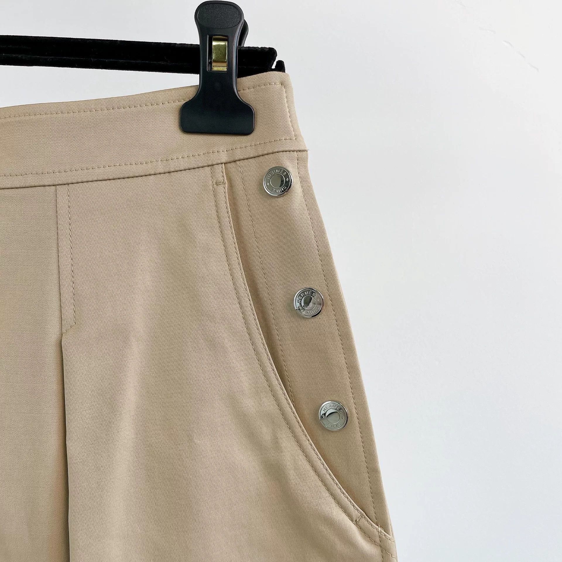 Hermes Hermes Beige Shorts Size 36 Size US 36 / EU 52 - 3 Thumbnail