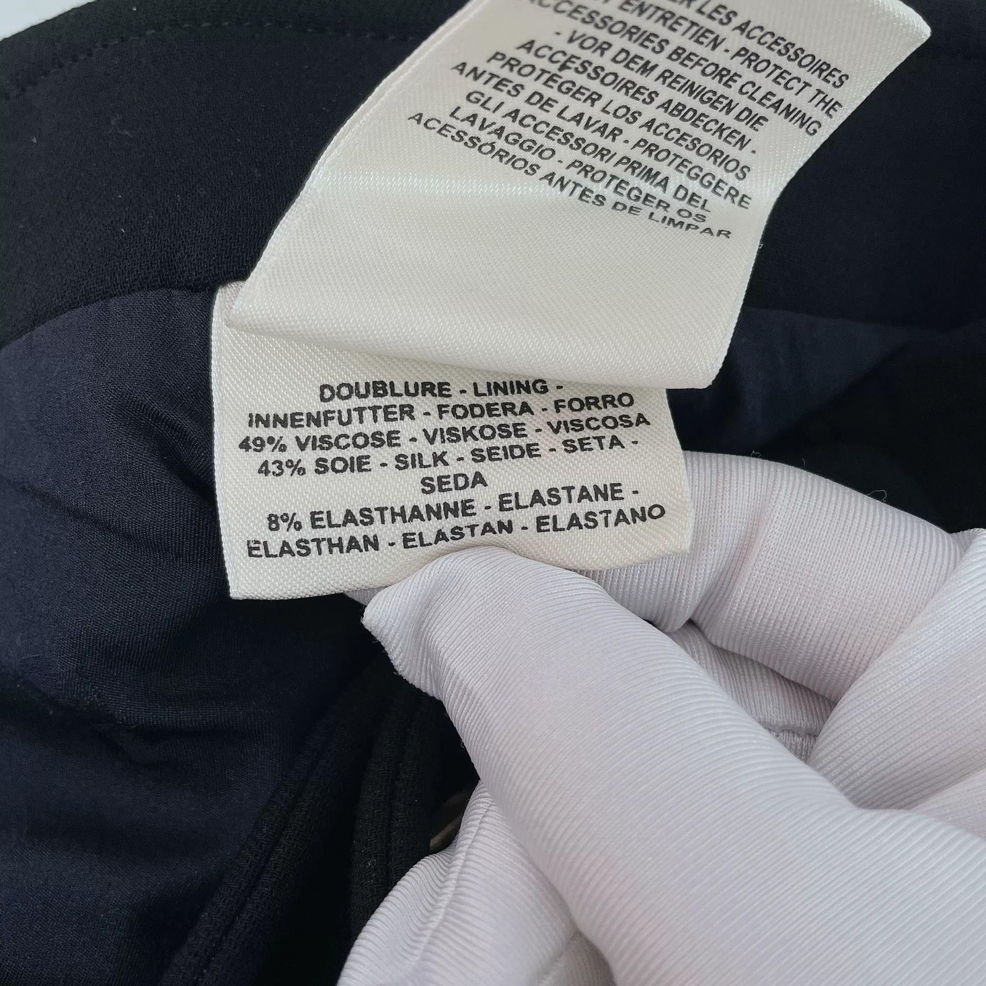 Hermes Hermes Black Knee-Length Skirt Size 38 Size US 38 / EU 54 - 9 Thumbnail