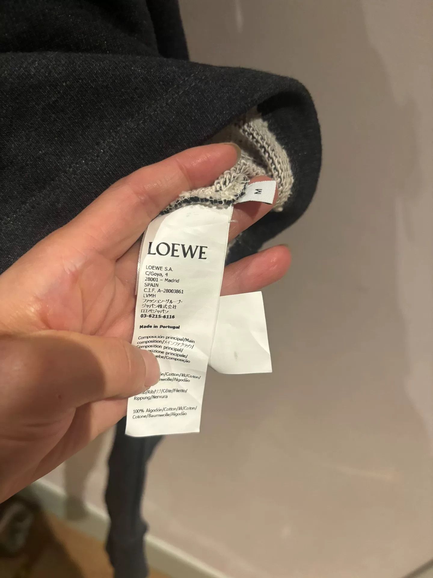 Loewe LOEWE Leather Patch Cropped Hoodie Size US M / EU 48-50 / 2 - 3 Thumbnail