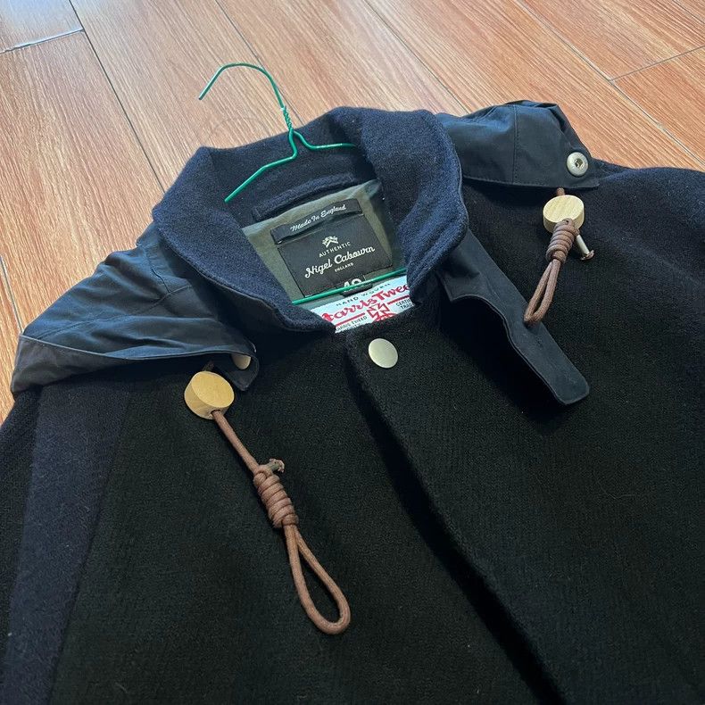 Nigel Cabourn Nigel Cabourn x Harris Tweed Wool Coat Size US M / EU 48-50 / 2 - 2 Thumbnail