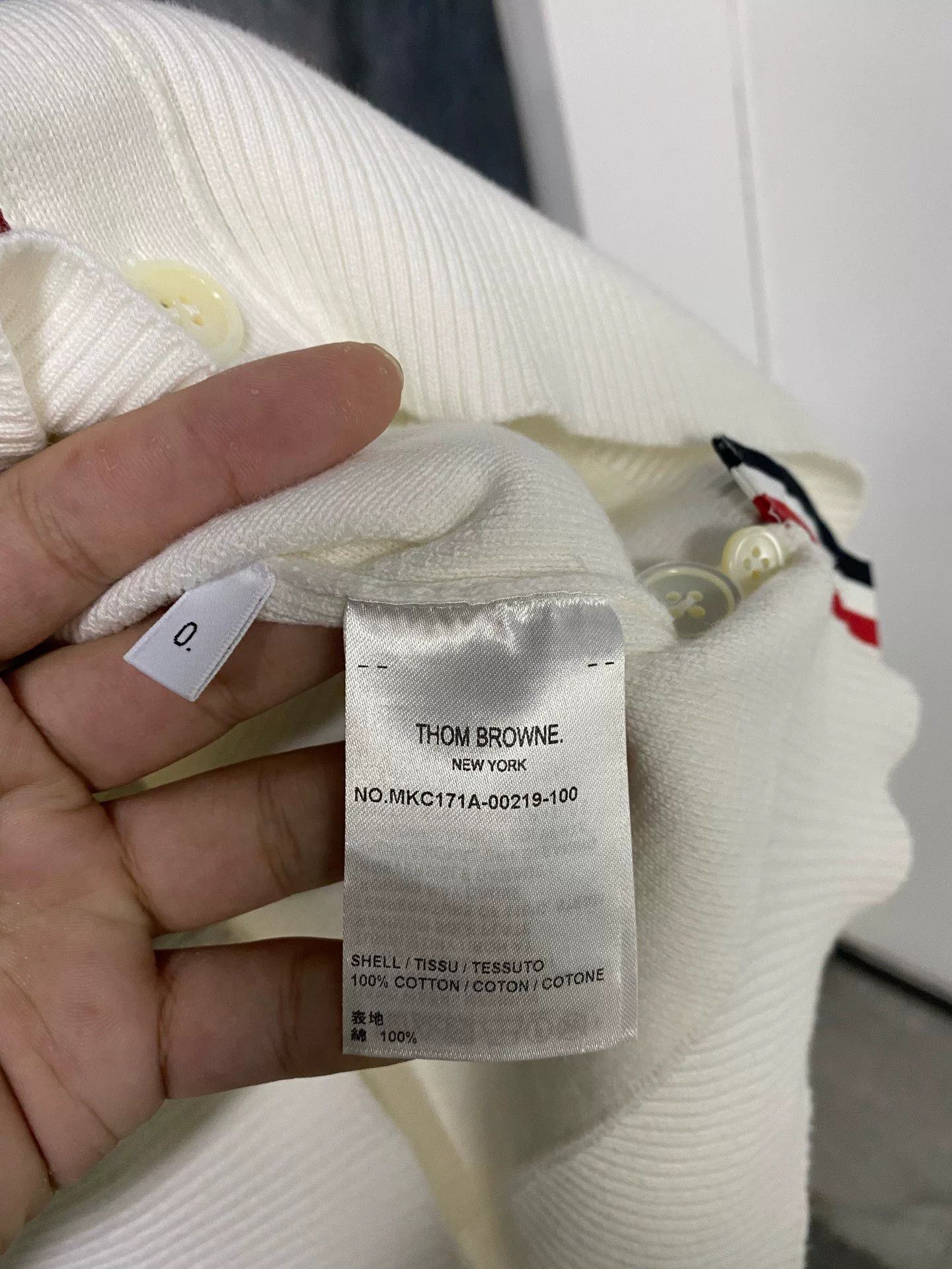 Thom Browne THOM BROWNE Logo Stripe Cardigan Sweater Size US M / EU 48-50 / 2 - 5 Thumbnail