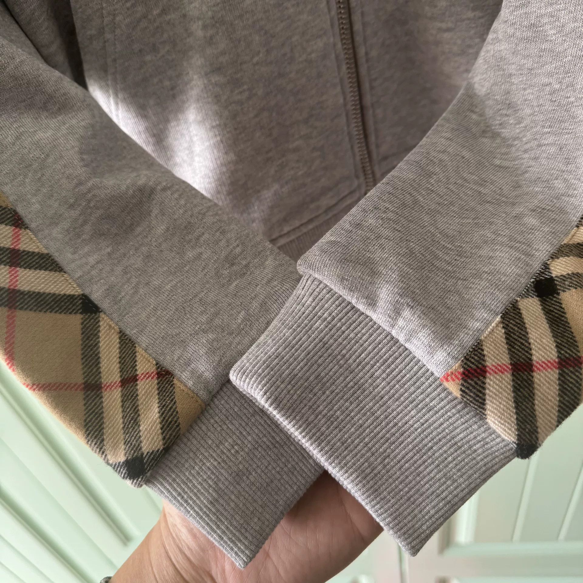 Burberry Burberry Gray Check Hoodie Jacket Size US S / EU 44-46 / 1 - 8 Thumbnail