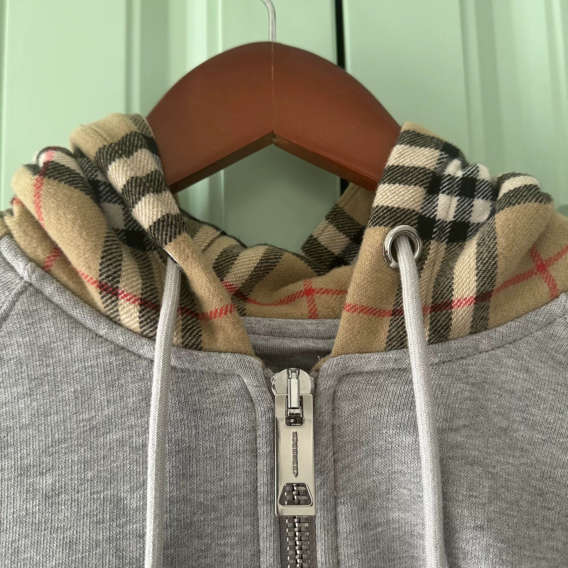 Burberry Burberry Gray Check Hoodie Jacket Size US S / EU 44-46 / 1 - 7 Thumbnail