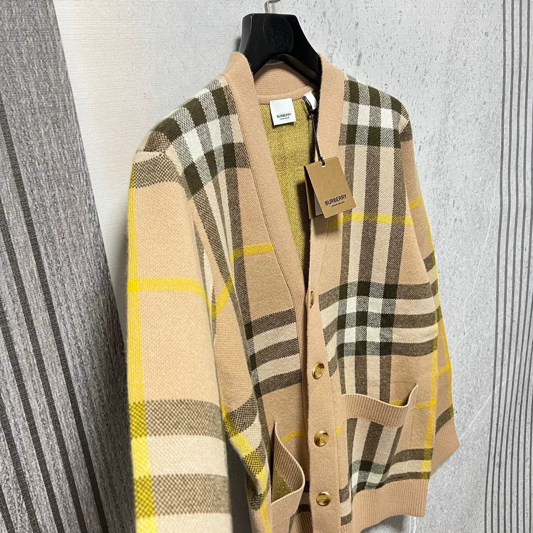 Burberry Burberry Men's Wool Plaid Cardigan Size US XS / EU 42 / 0 - 4 Thumbnail