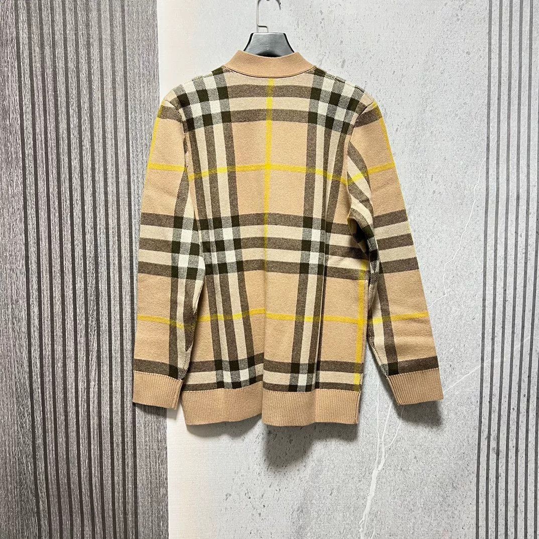 Burberry Burberry Men's Wool Plaid Cardigan Size US XS / EU 42 / 0 - 7 Thumbnail