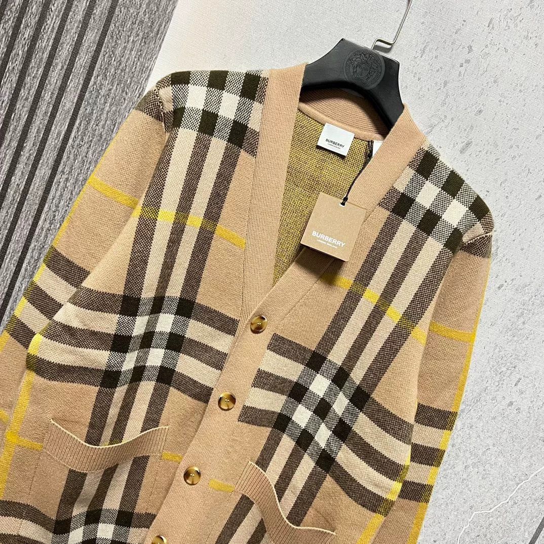 Burberry Burberry Men's Wool Plaid Cardigan Size US XS / EU 42 / 0 - 2 Thumbnail