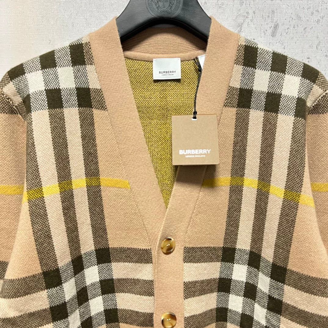 Burberry Burberry Men's Wool Plaid Cardigan Size US XS / EU 42 / 0 - 5 Thumbnail