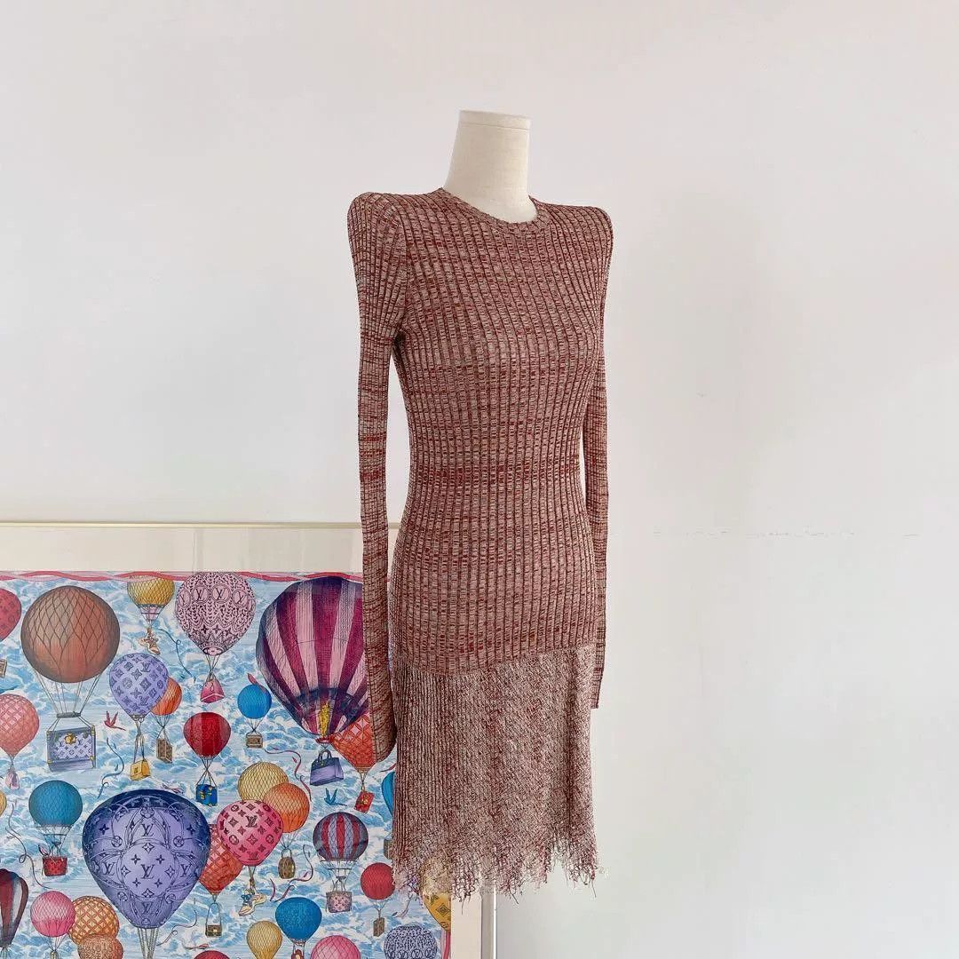 Dior Christian Dior Striped Knit Dress Size US M / EU 48-50 / 2 - 4 Thumbnail