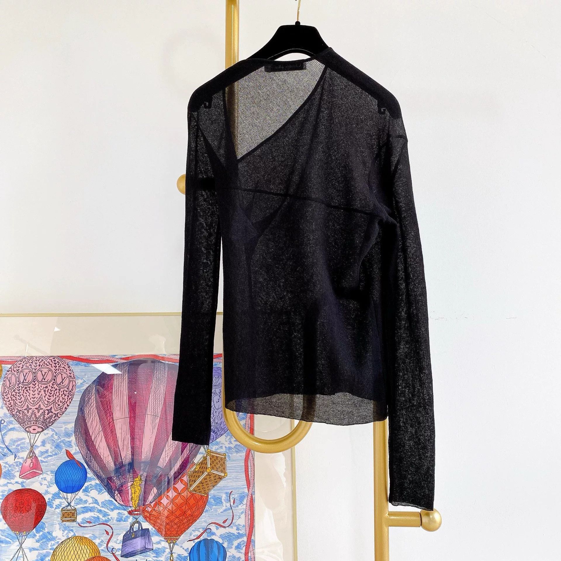 Dior Dior Black Irregular Top F34 Size US S / EU 44-46 / 1 - 2 Thumbnail