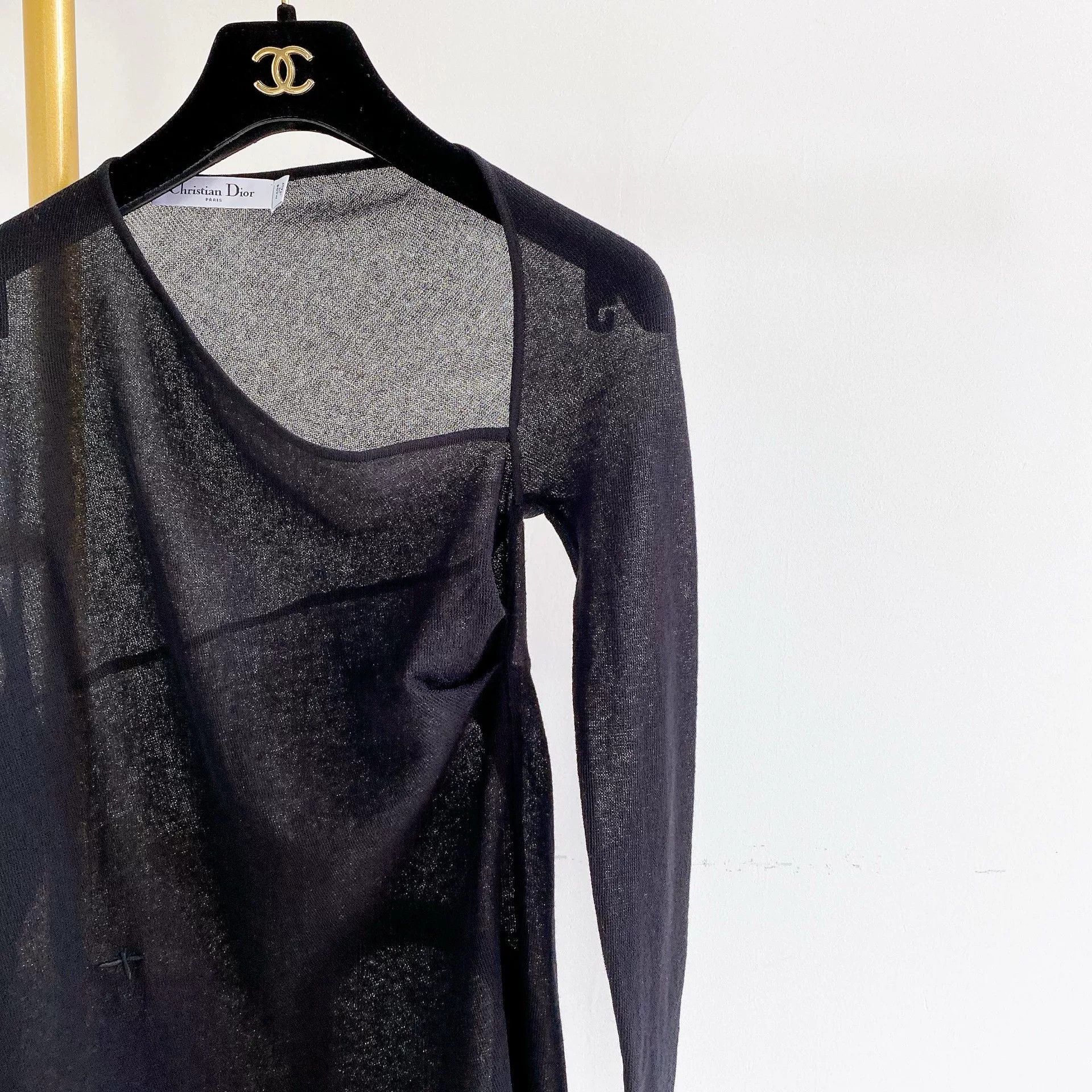 Dior Dior Black Irregular Top F34 Size US S / EU 44-46 / 1 - 3 Thumbnail
